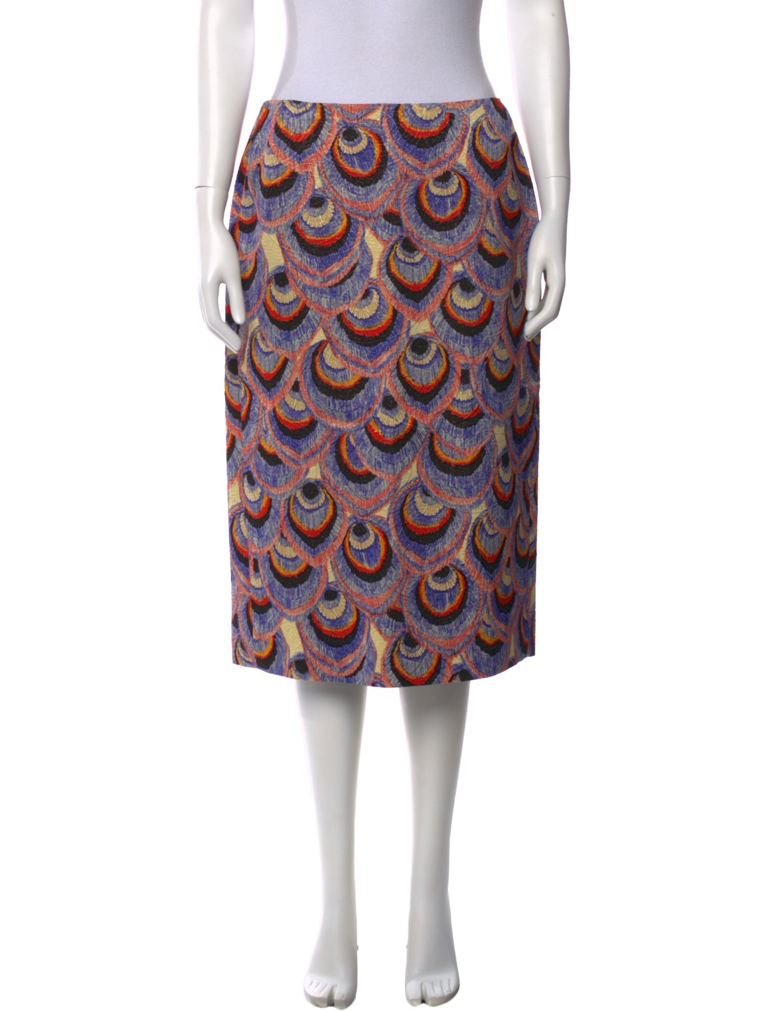 Dries Van Noten Printed Knee-Length Skirt