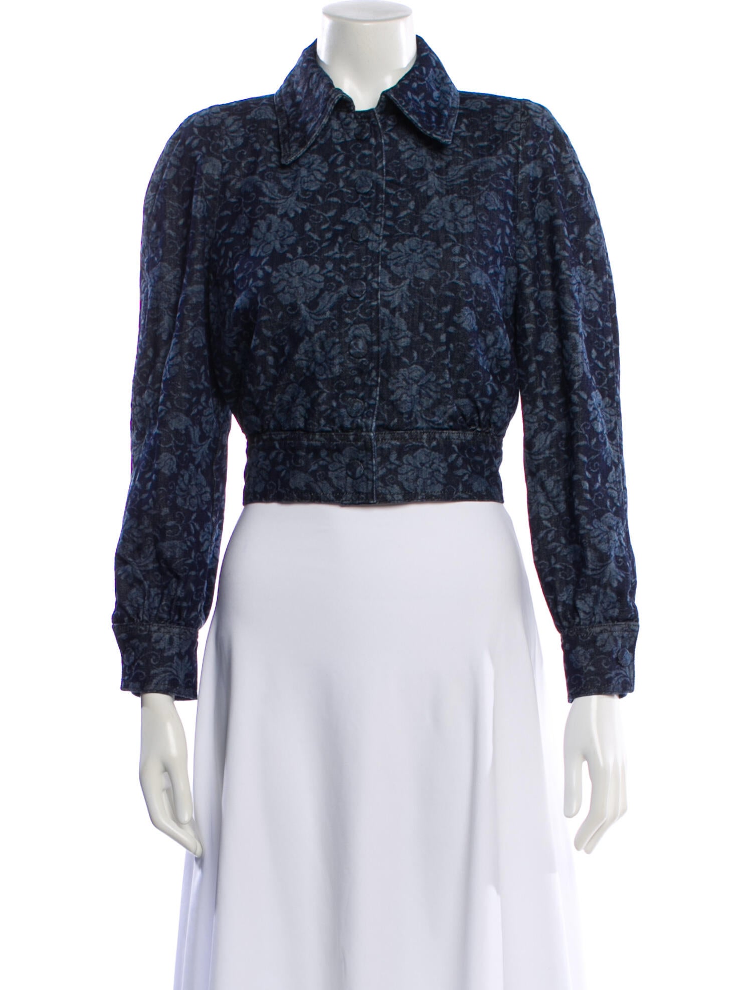 Dries Van Noten Printed Denim Jacket w/ Tags