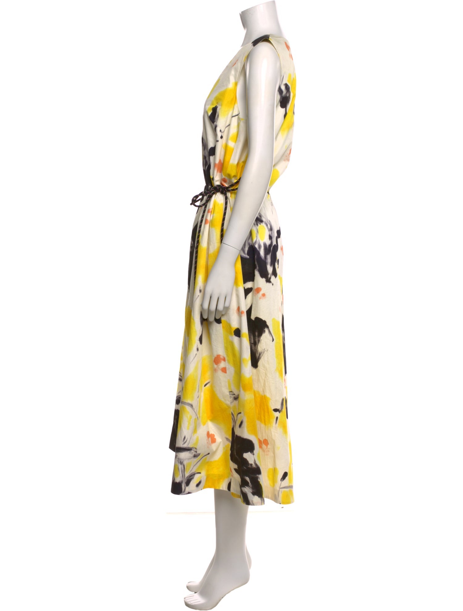 Dries Van Noten Printed Long Dress