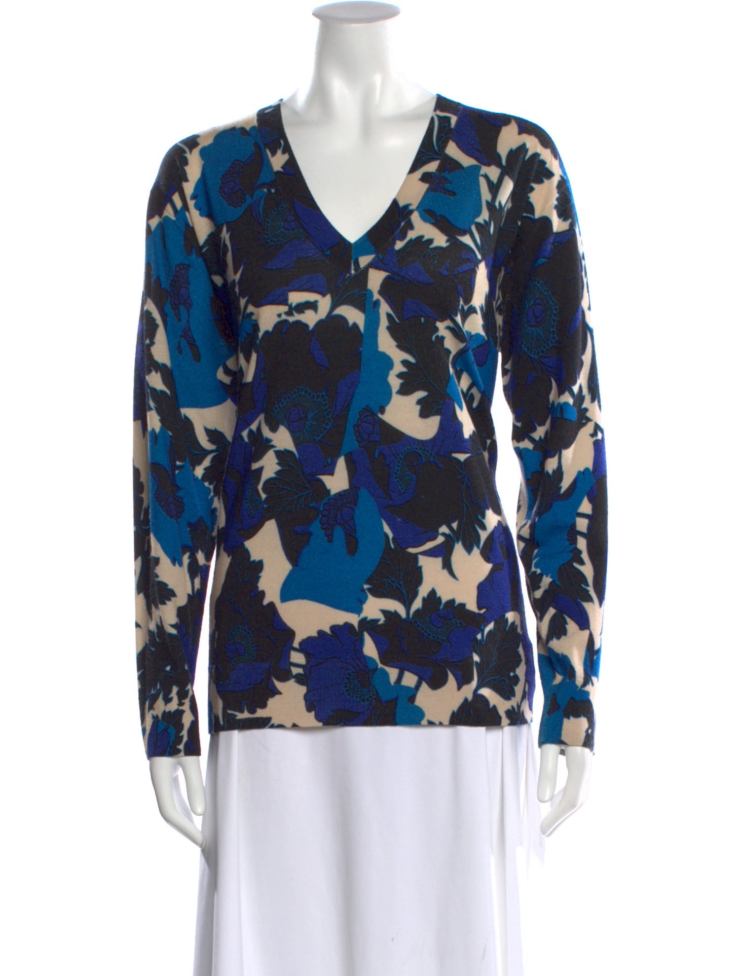 Dries Van Noten Merino Wool Printed Sweater
