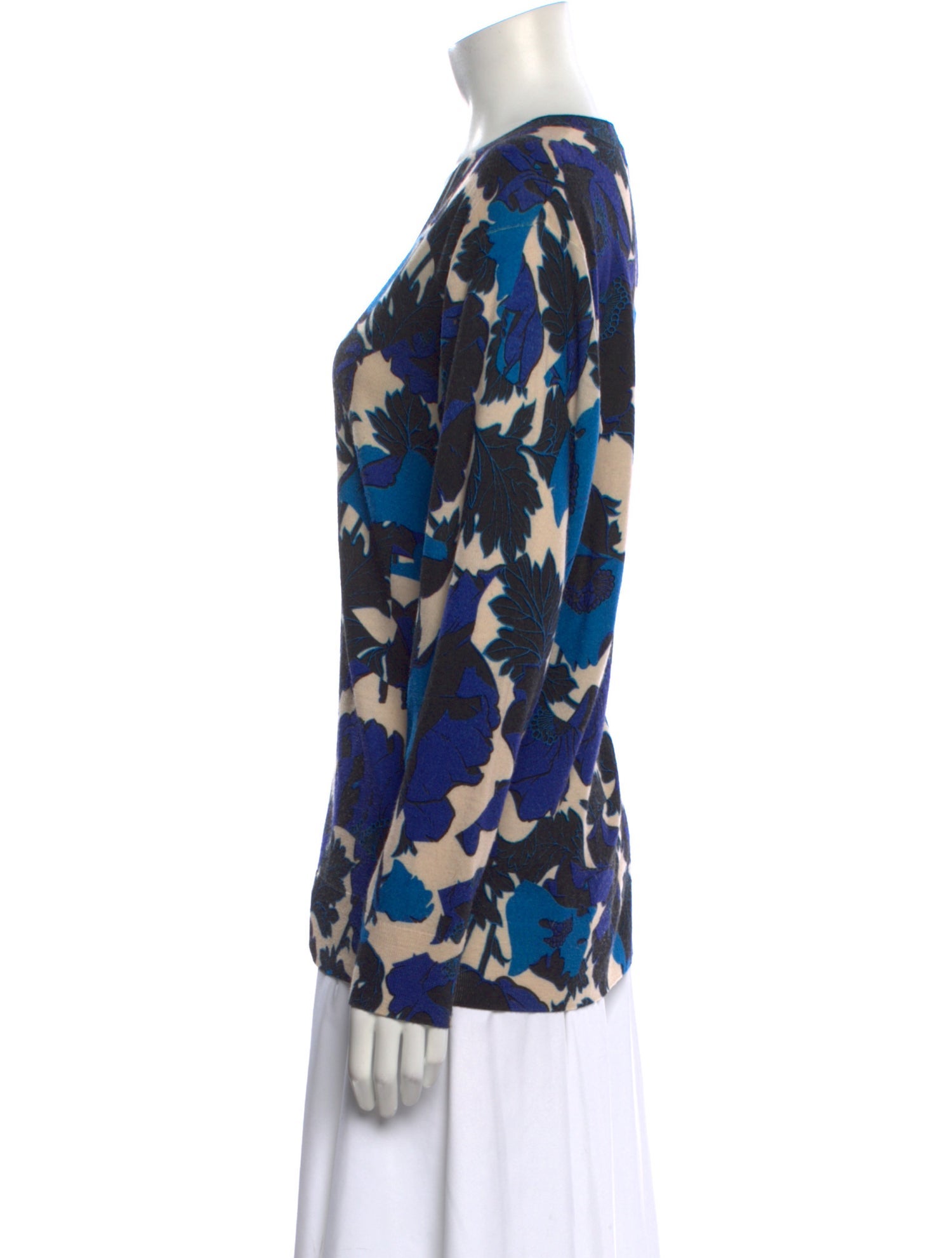 Dries Van Noten Merino Wool Printed Sweater