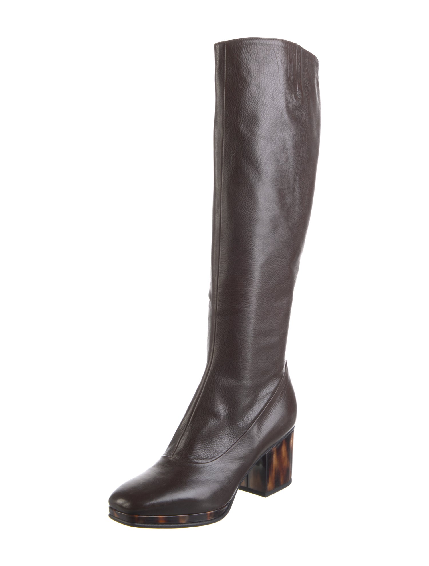 Dries Van Noten Leather Riding Boots