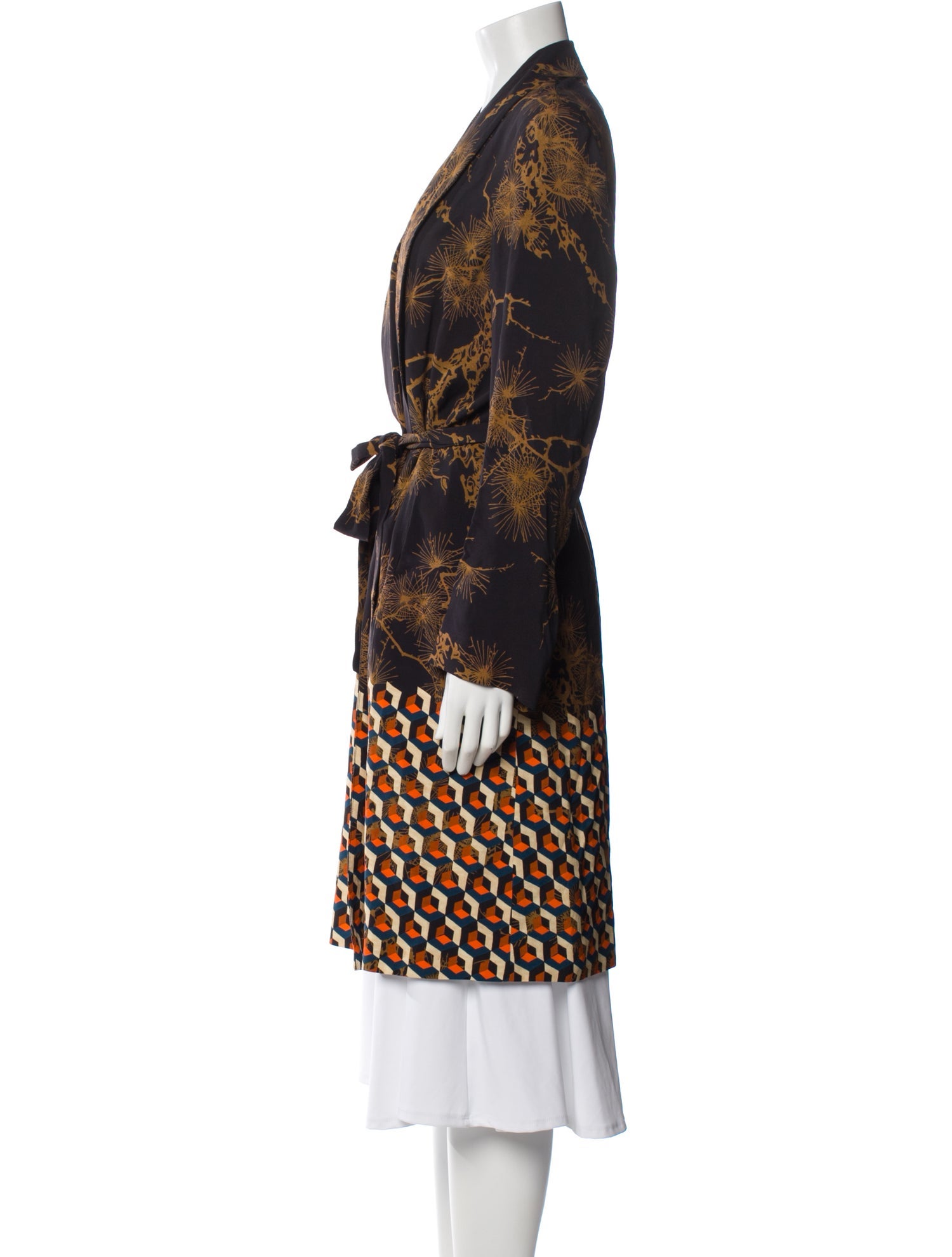 Dries Van Noten Printed Trench Coat