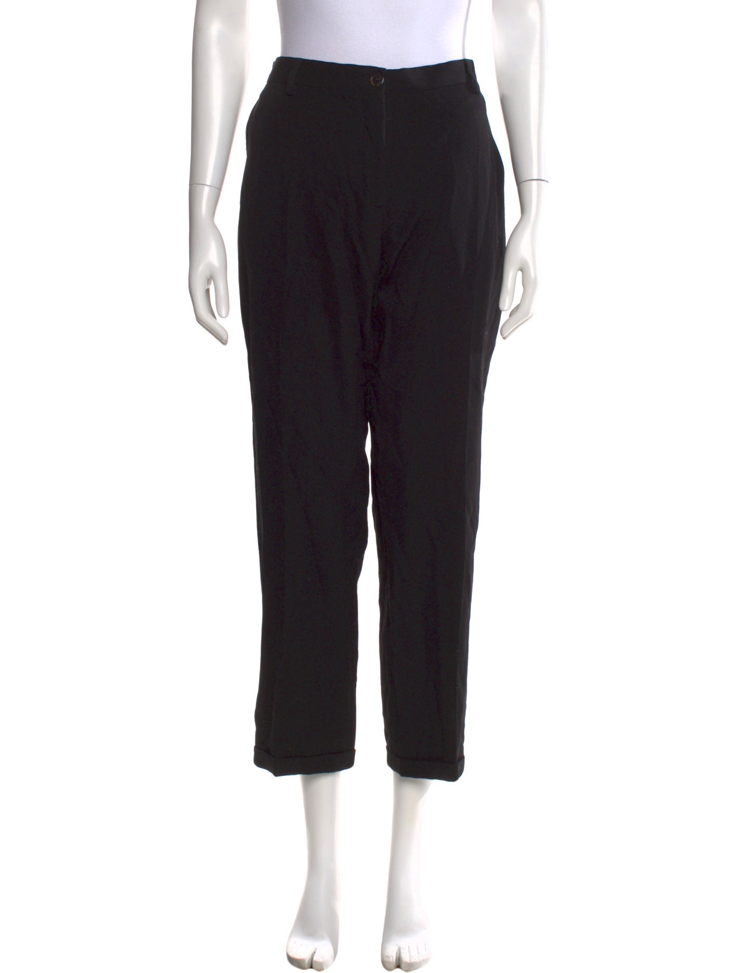 Dries Van Noten Wool Straight Leg Pants