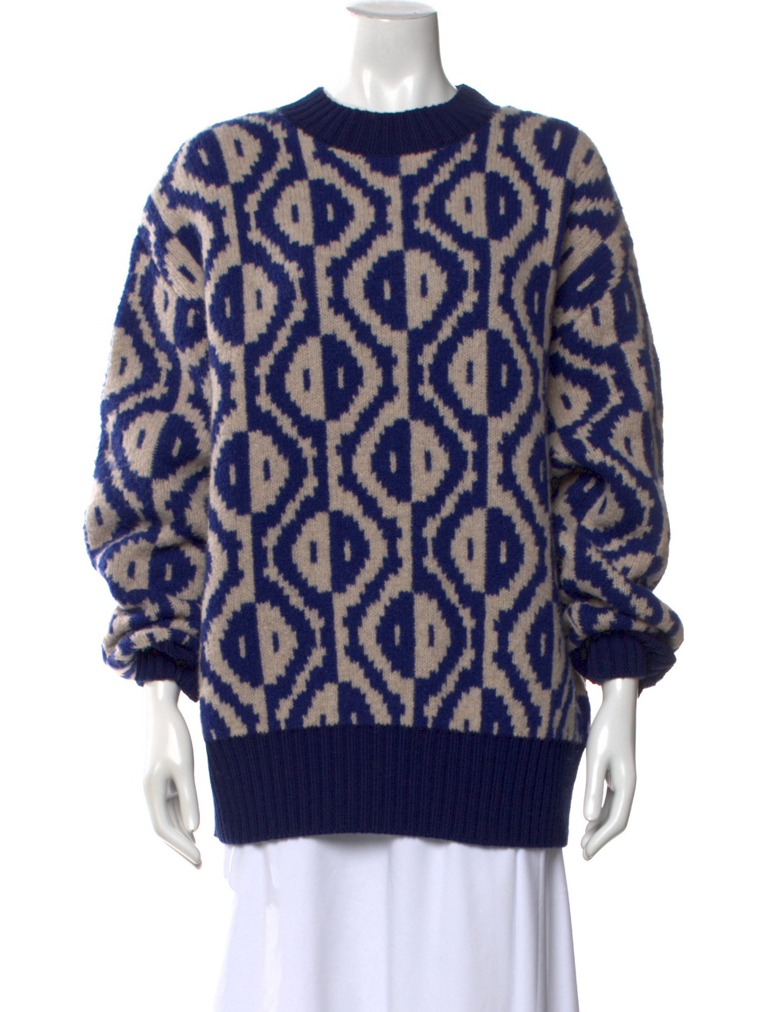 Dries Van Noten Printed Crew Neck Sweater