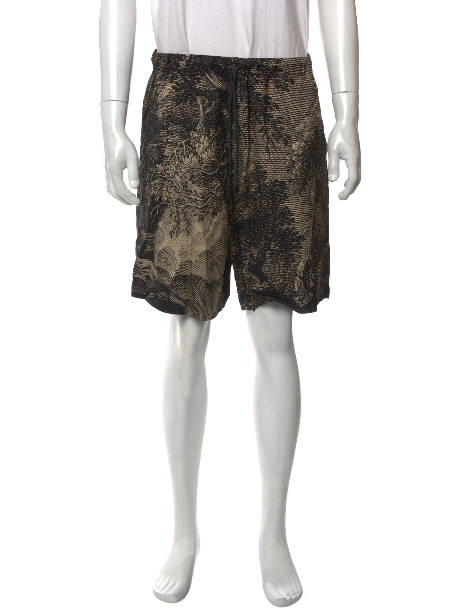 Dries Van Noten Printed Jogger Shorts