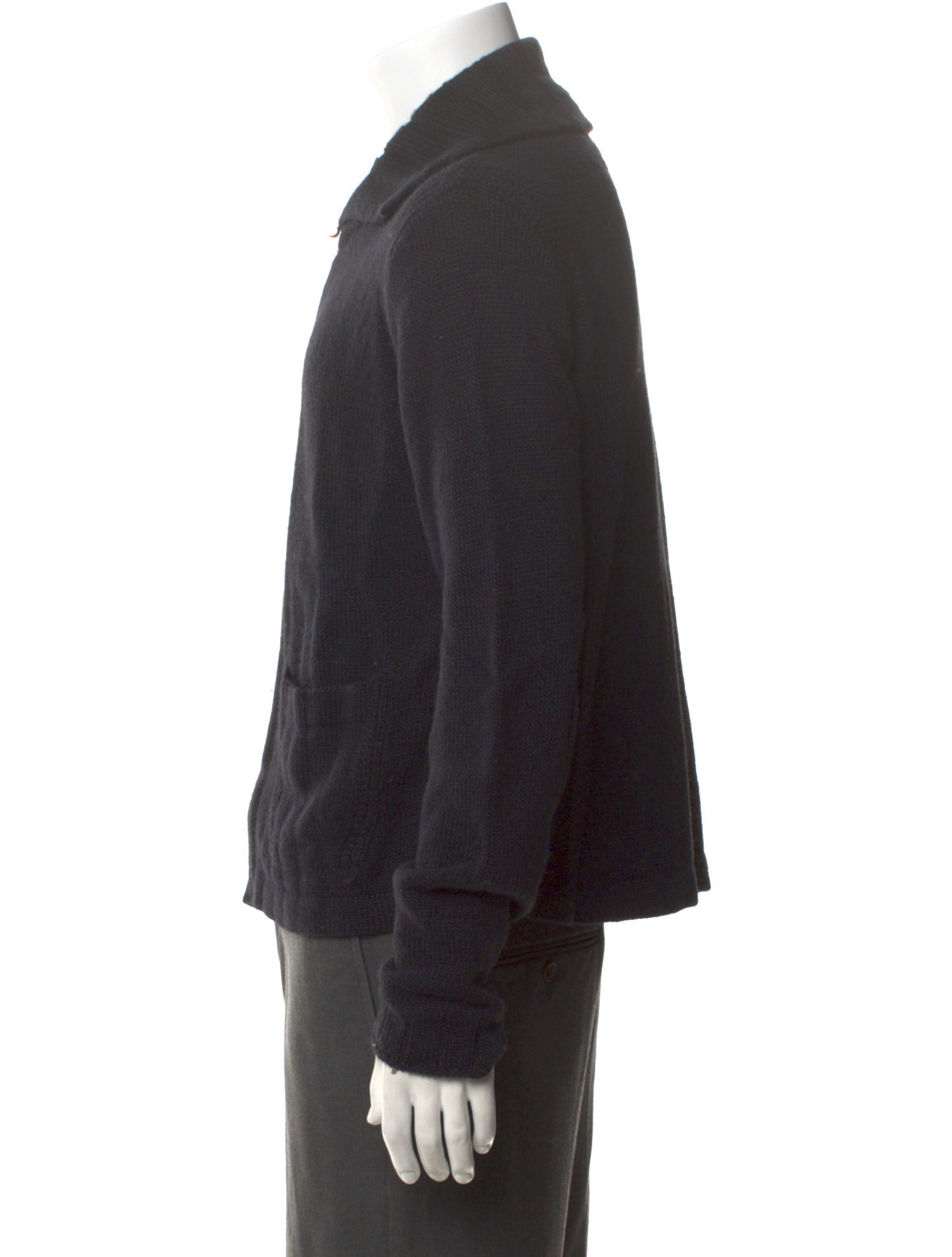 Dries Van Noten Alpaca Crew Neck Cardigan