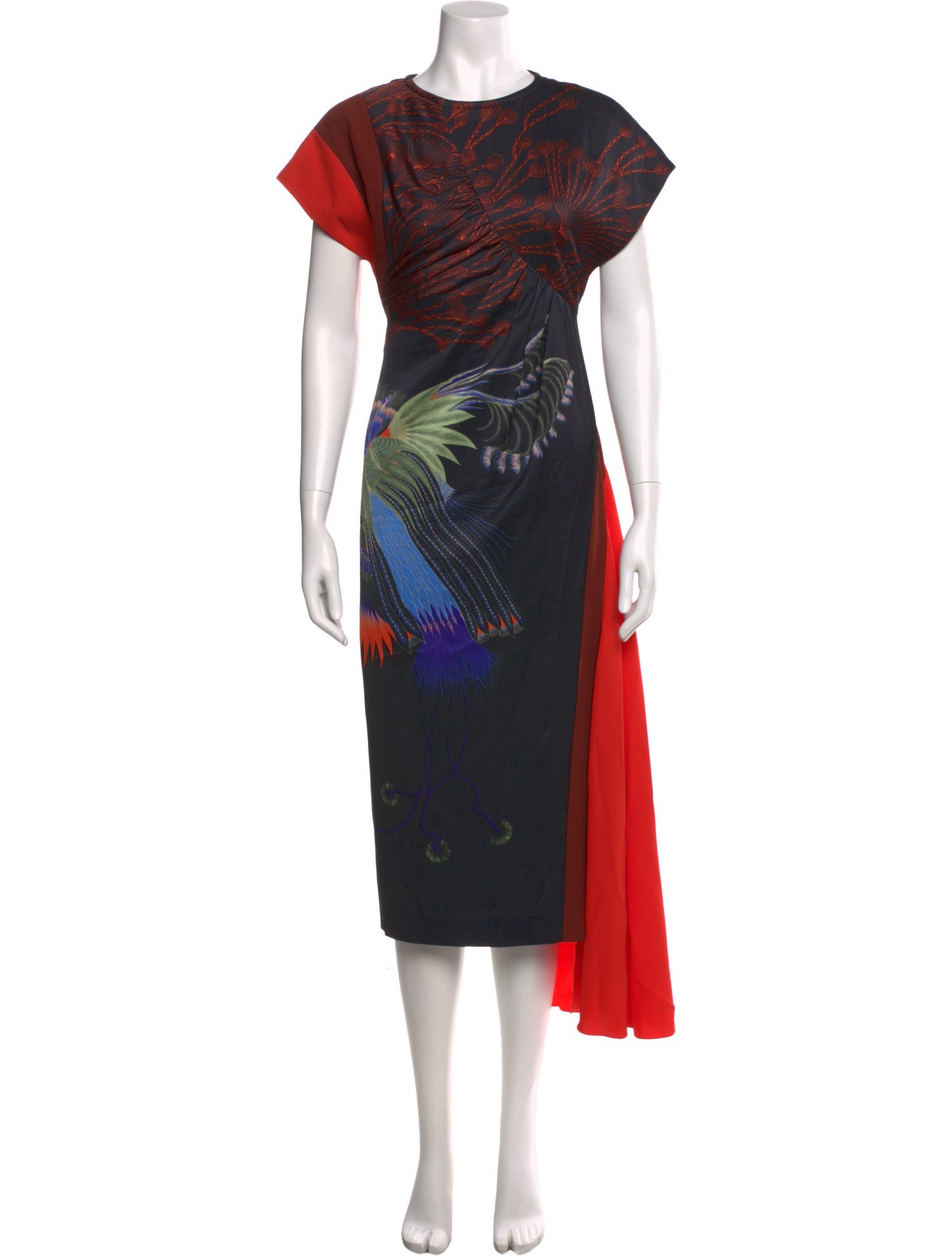 Dries Van Noten Printed Long Dress