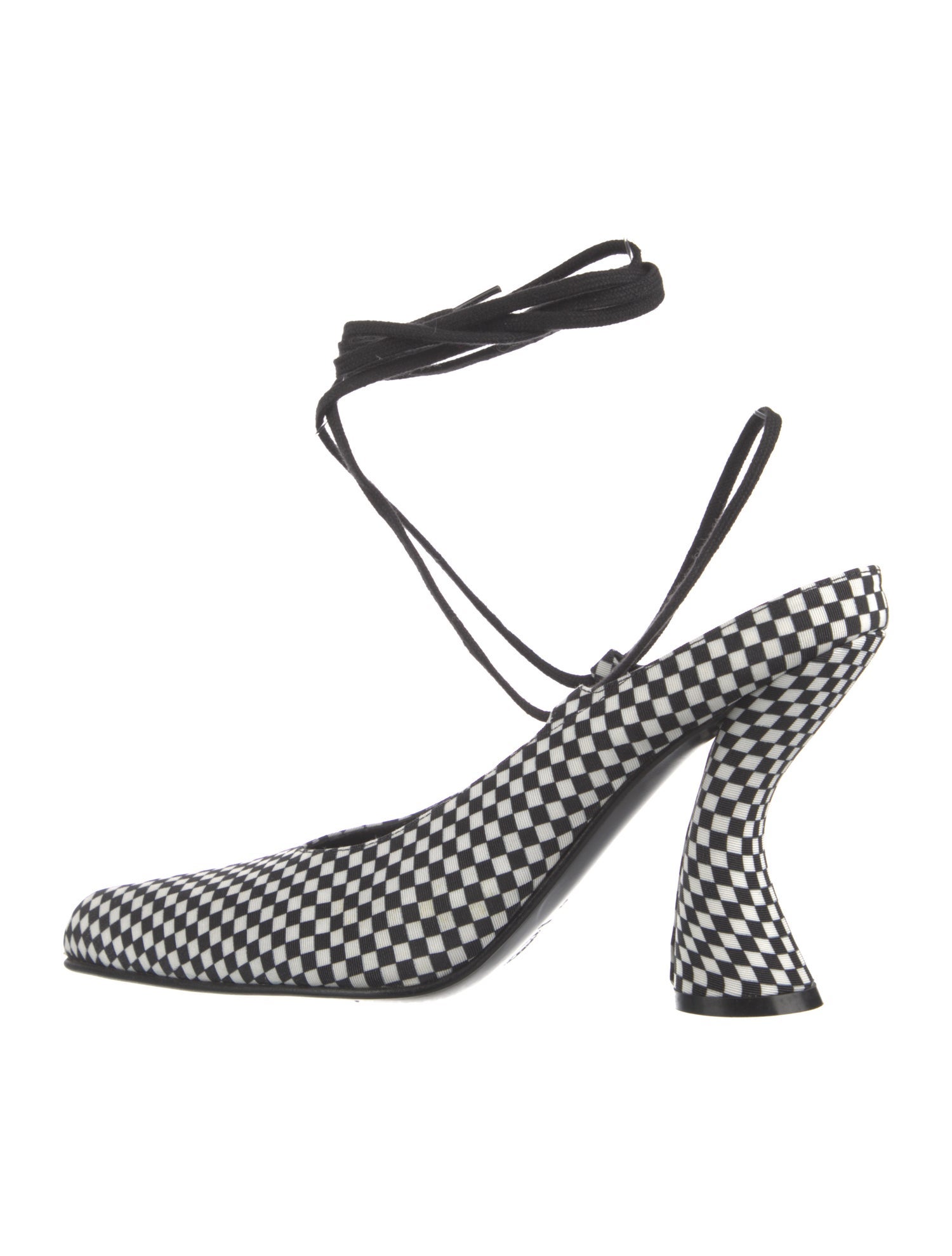 Dries Van Noten Plaid Print Pumps