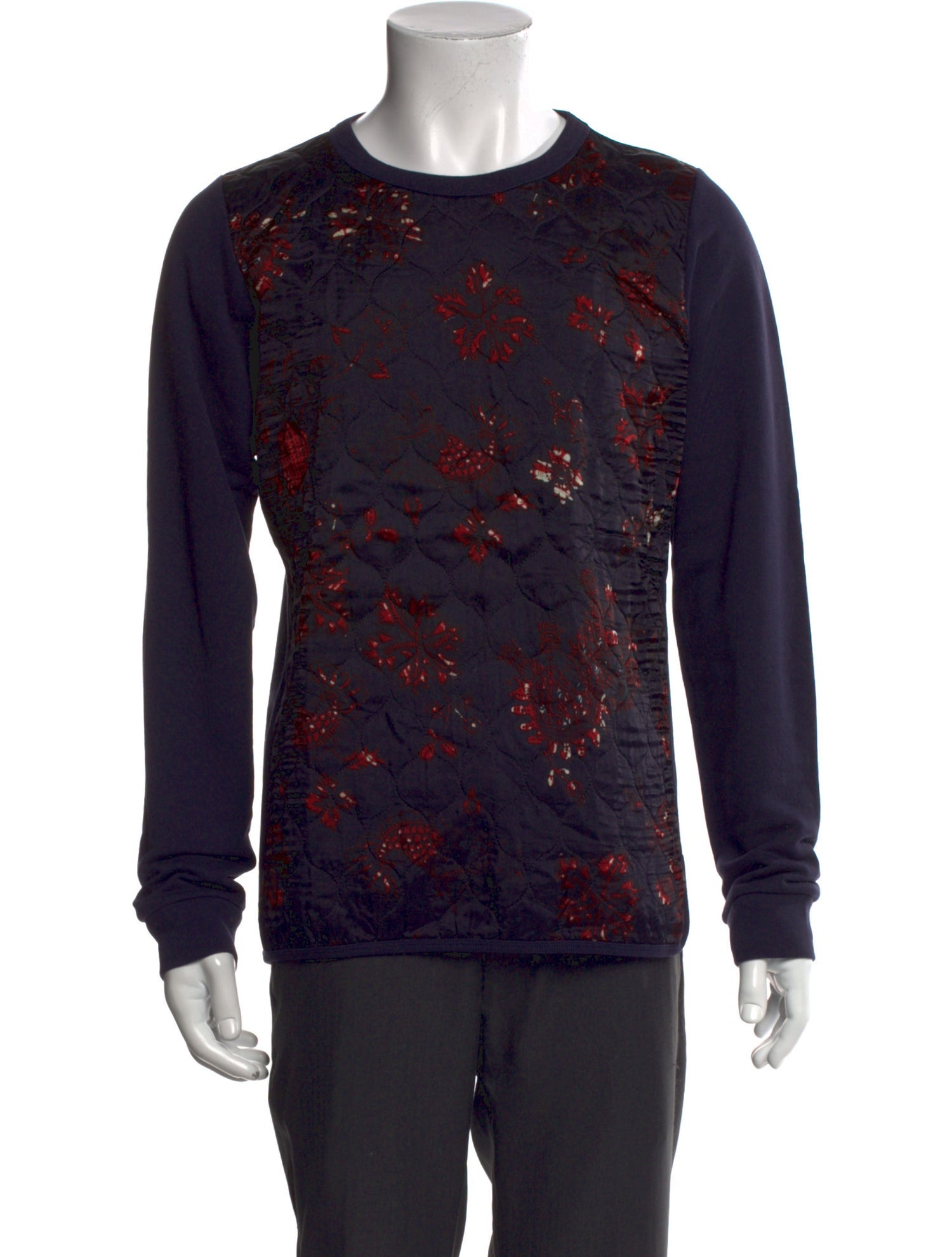 Dries Van Noten Printed Crew Neck Pullover