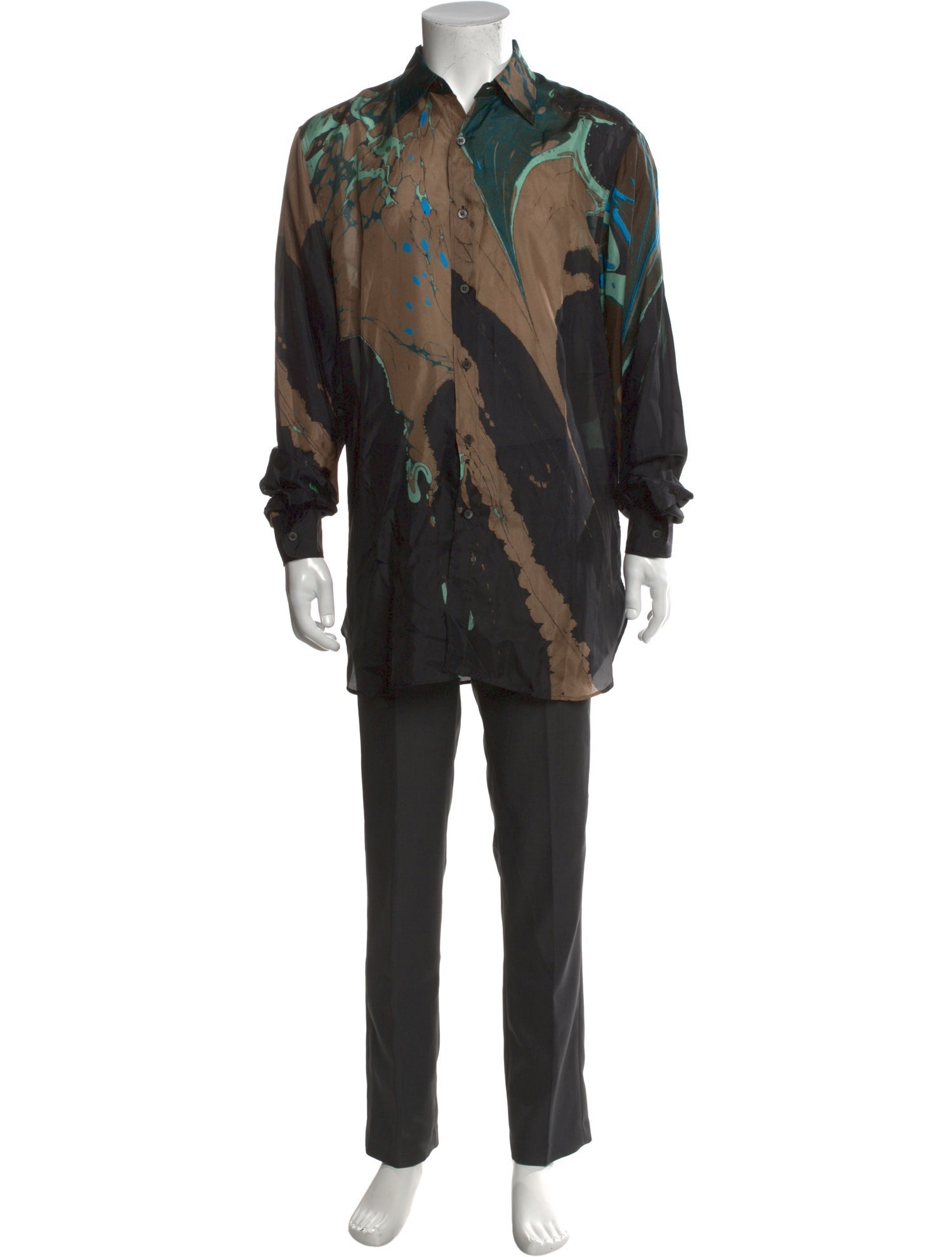 Dries Van Noten Silk Printed Shirt