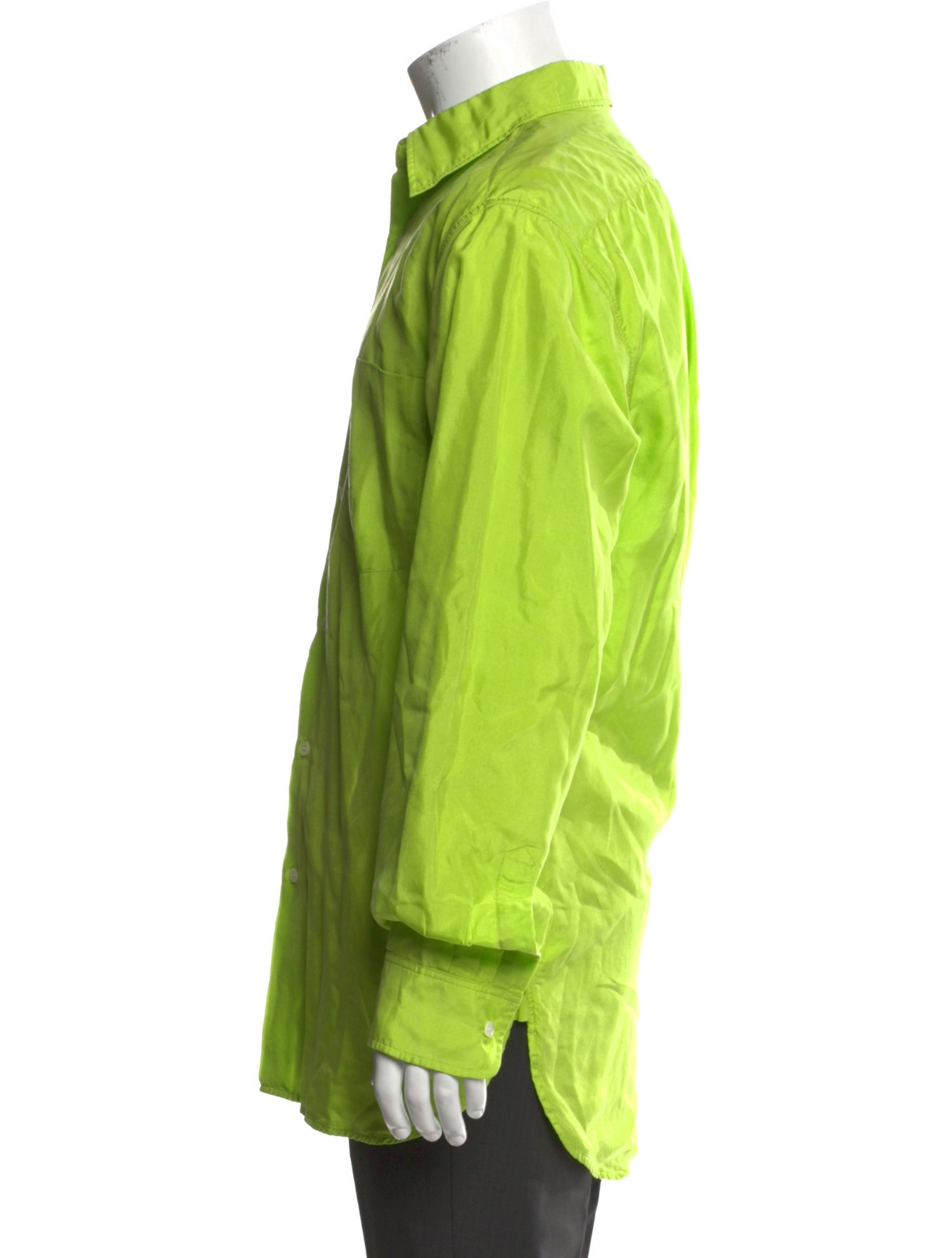 Dries Van Noten Silk Long Sleeve Dress Shirt