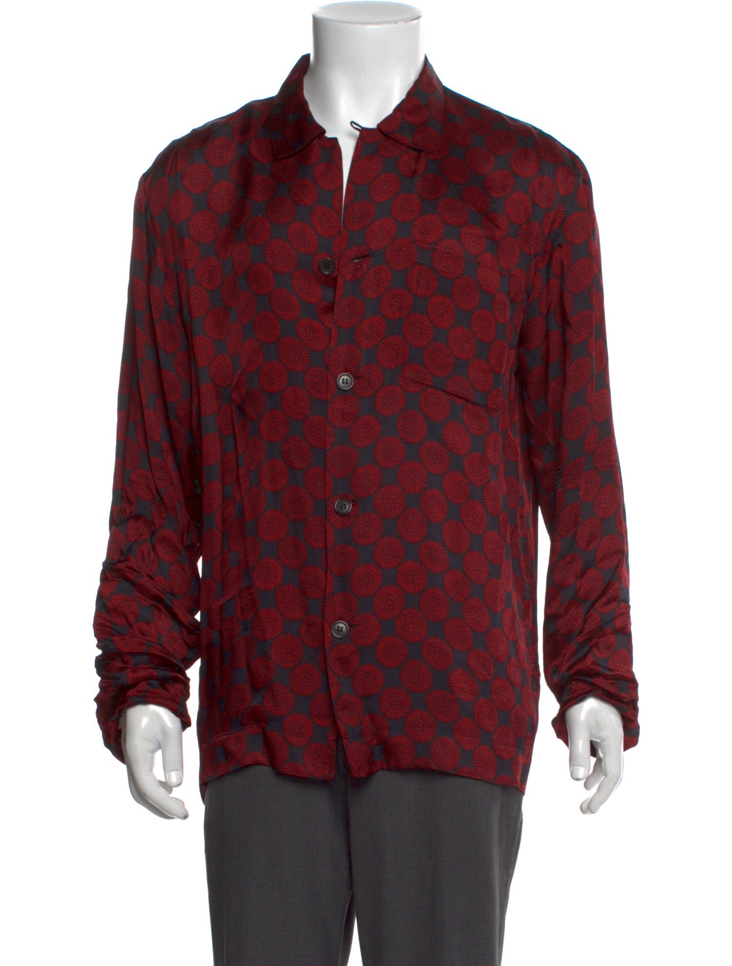 Dries Van Noten Printed Long Sleeve Shirt