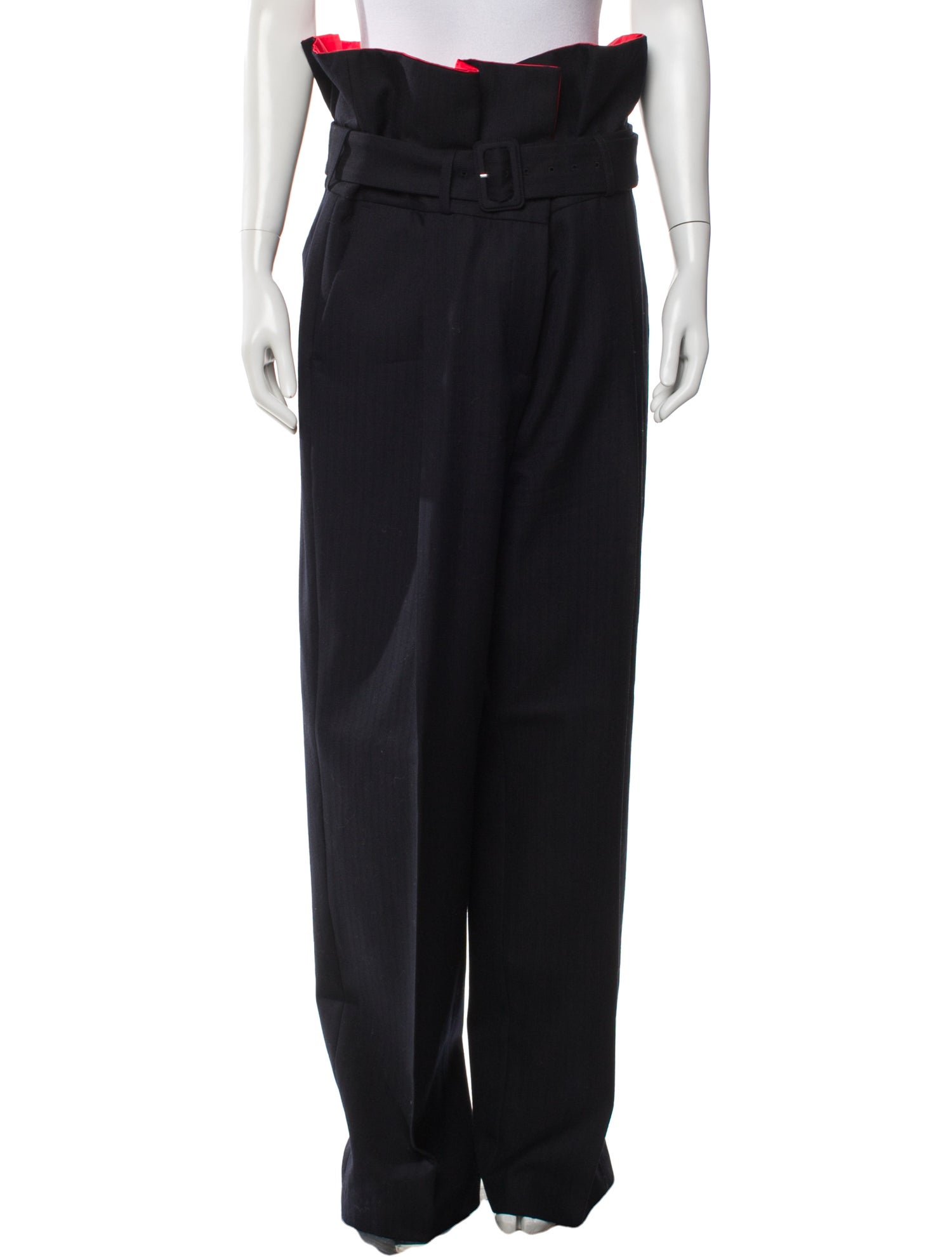 Dries Van Noten Wool Wide Leg Pants