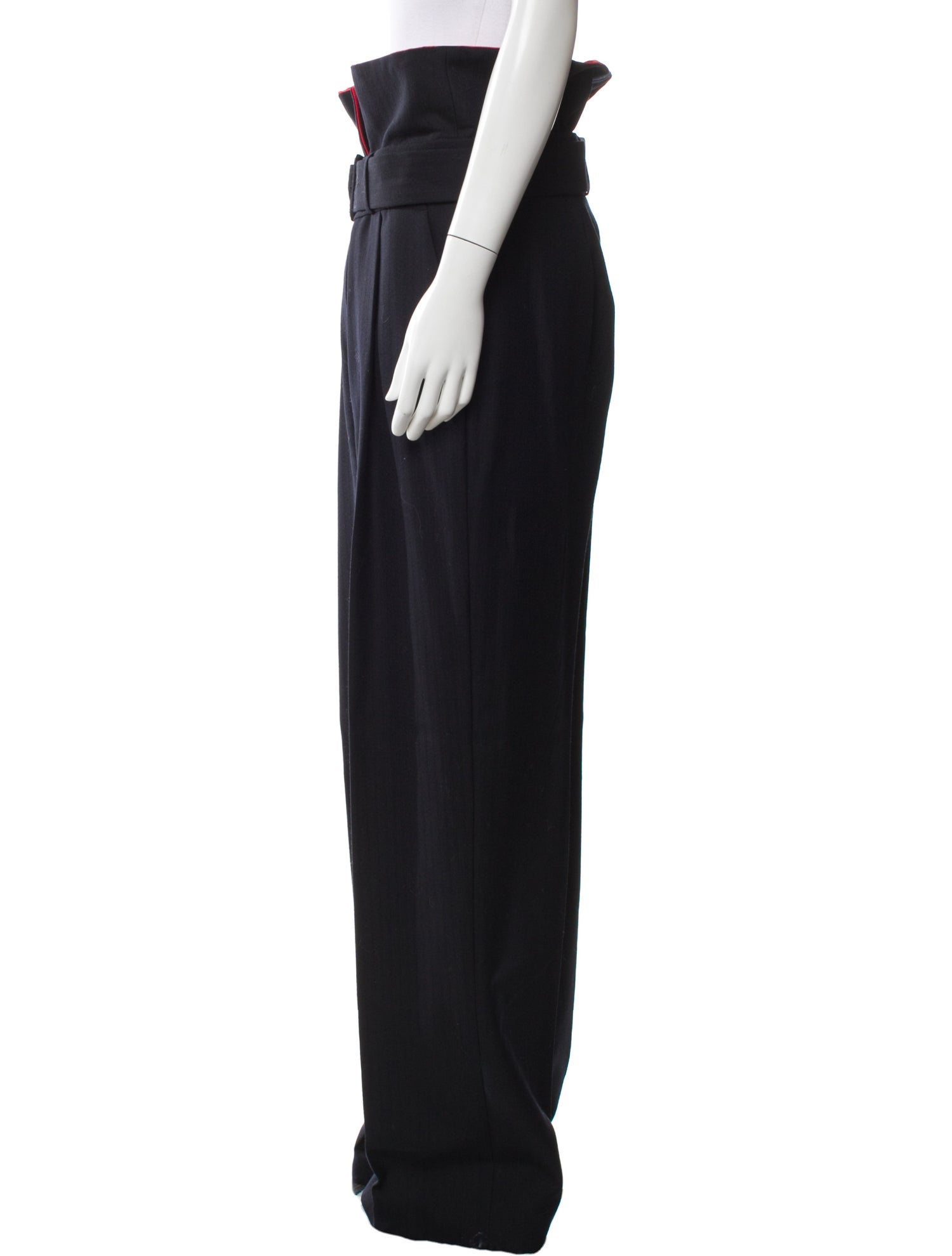 Dries Van Noten Wool Wide Leg Pants