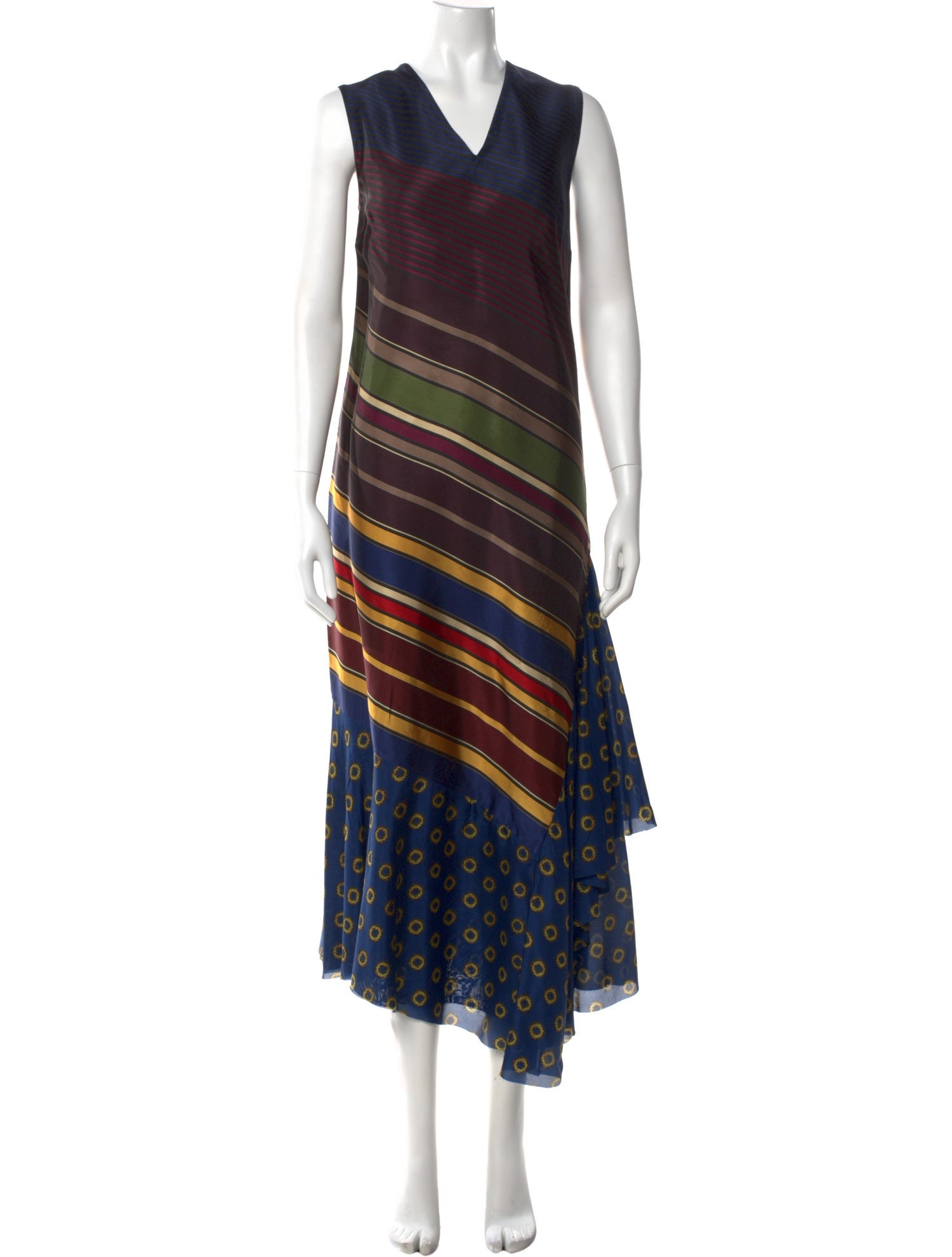 Dries Van Noten Striped Long Dress