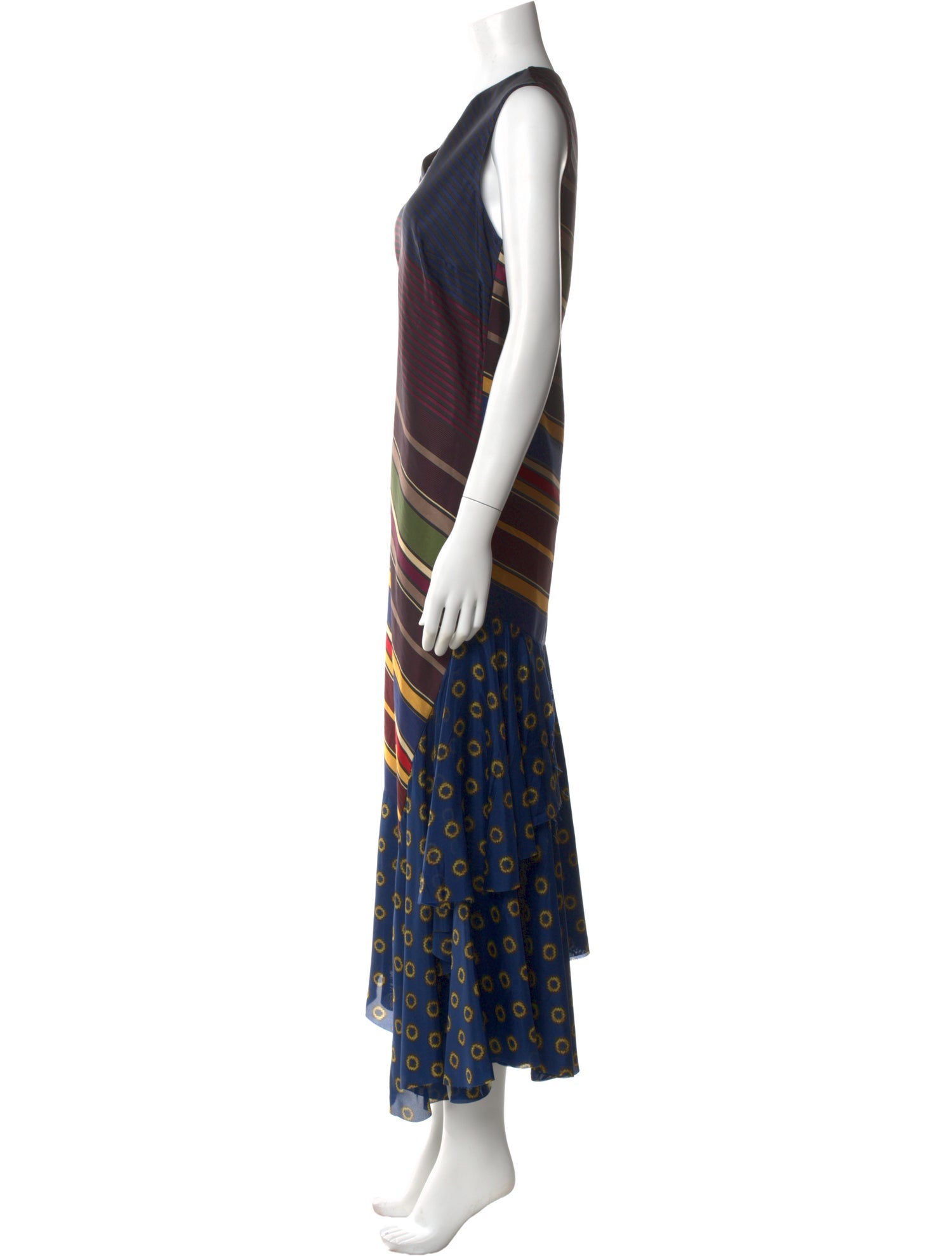 Dries Van Noten Striped Long Dress