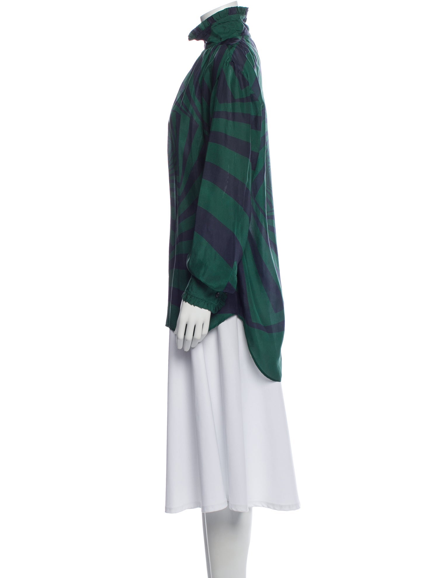 Dries Van Noten Silk Patterned Blouse