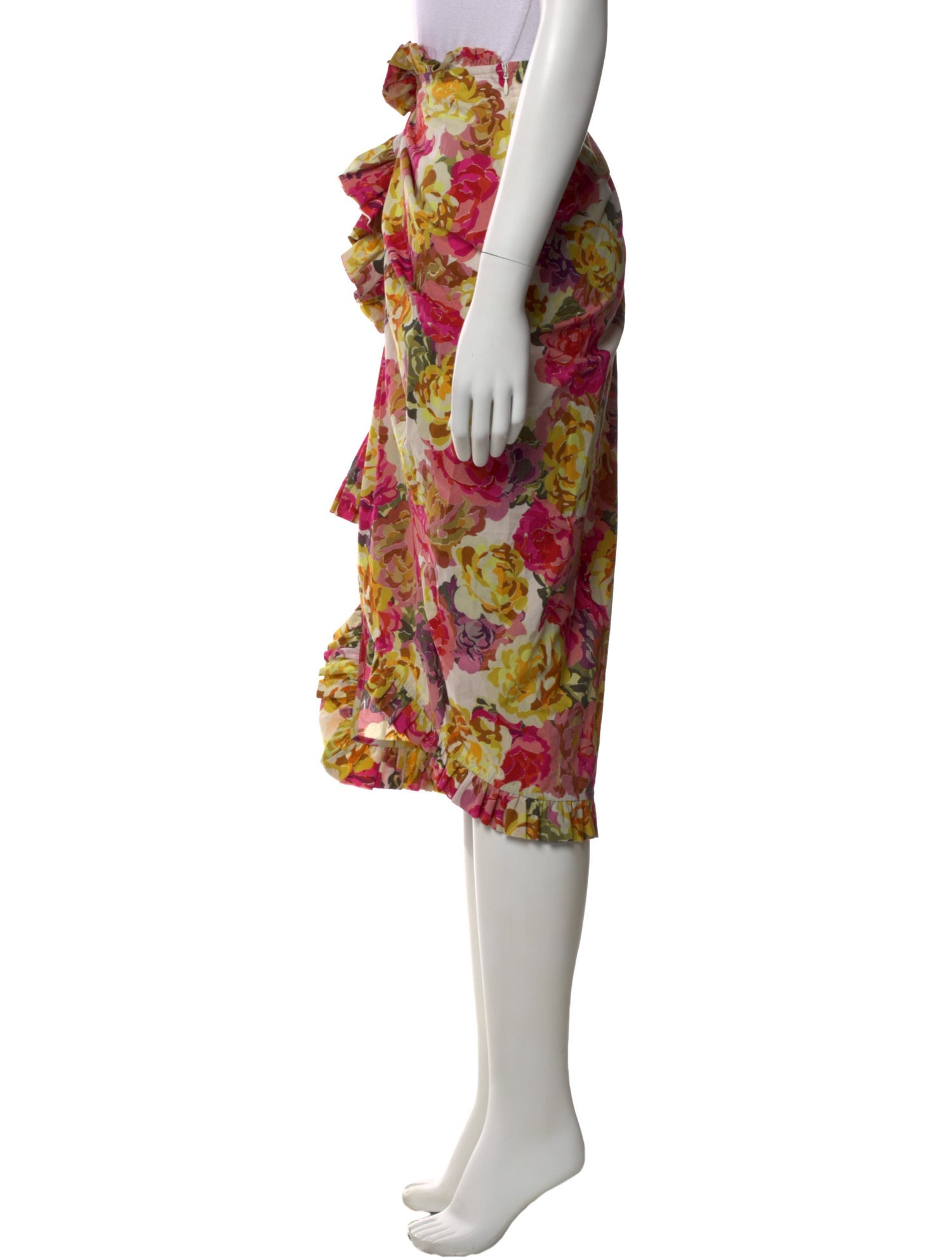 Dries Van Noten Floral Print Midi Length Skirt w/ Tags