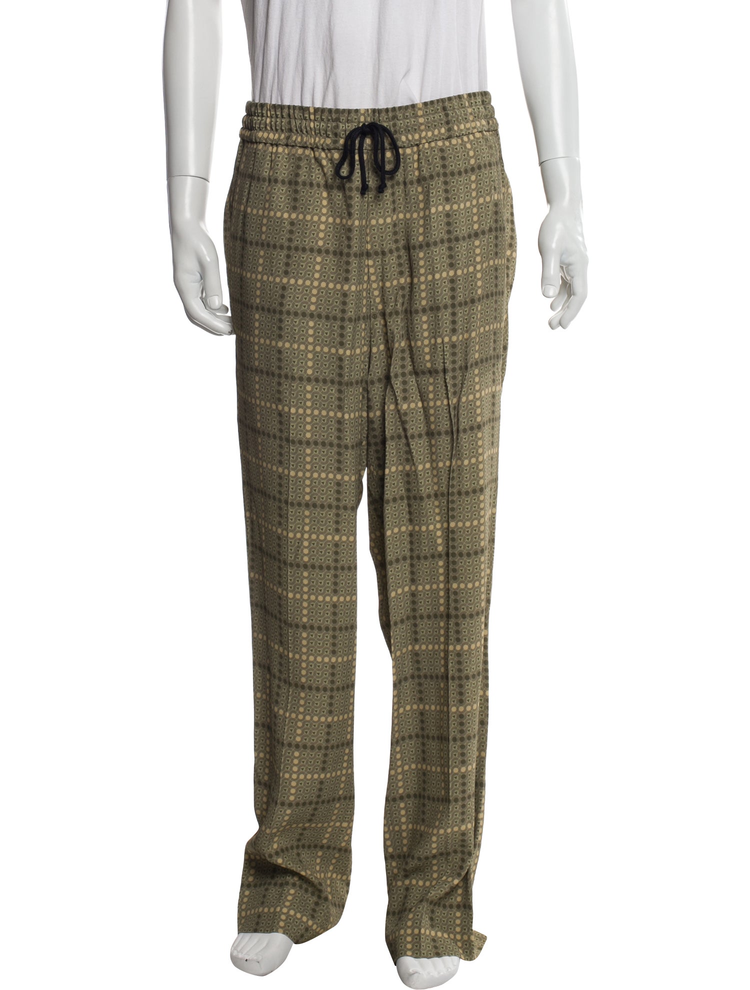 Dries Van Noten Plaid Print Pants