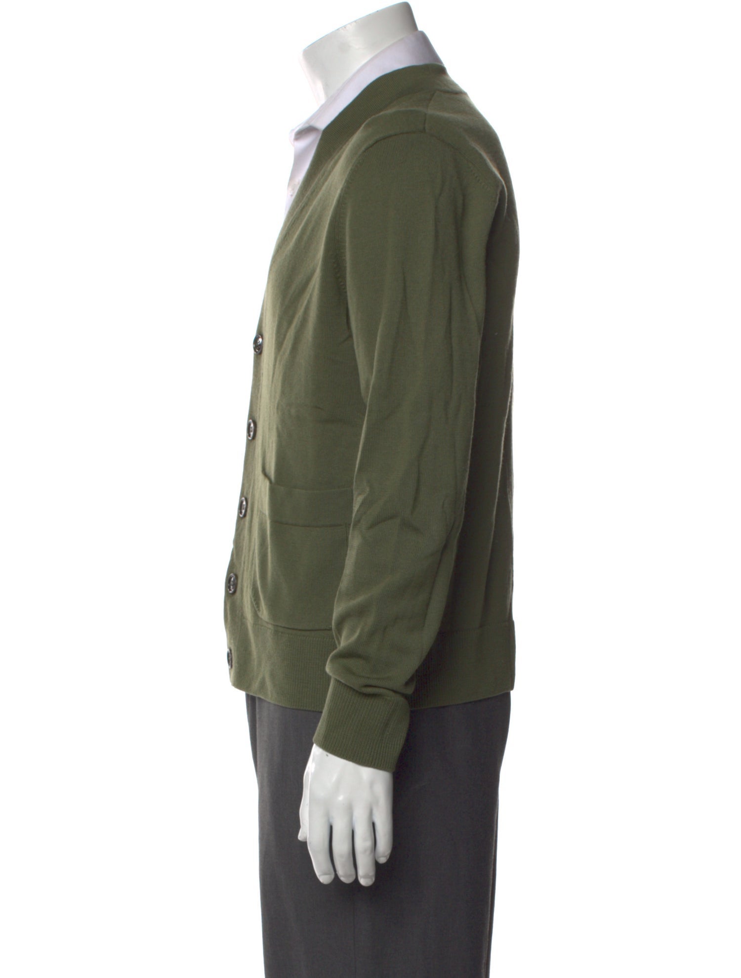 Dries Van Noten Merino Wool V-Neck Cardigan