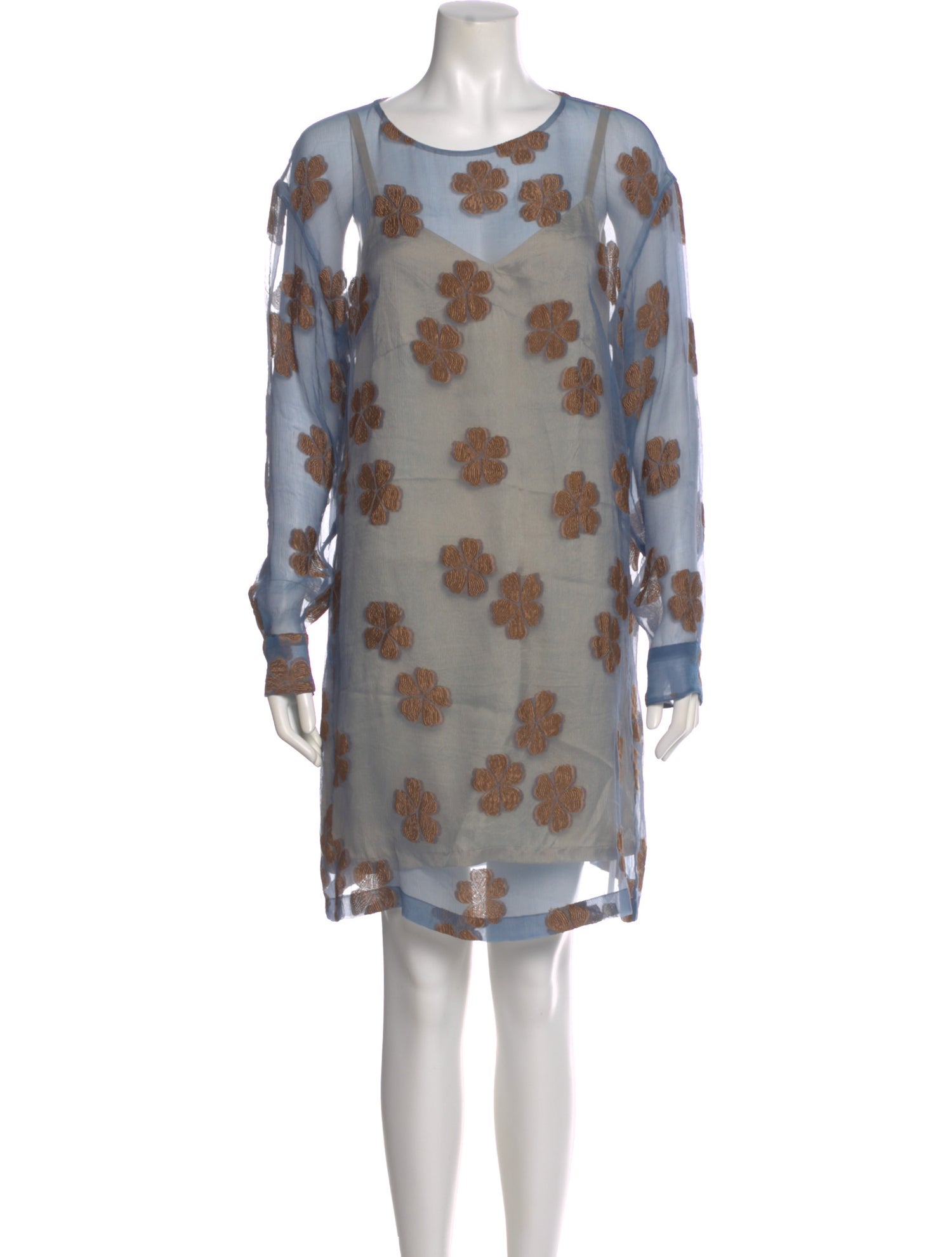 Dries Van Noten Floral Print Mini Dress