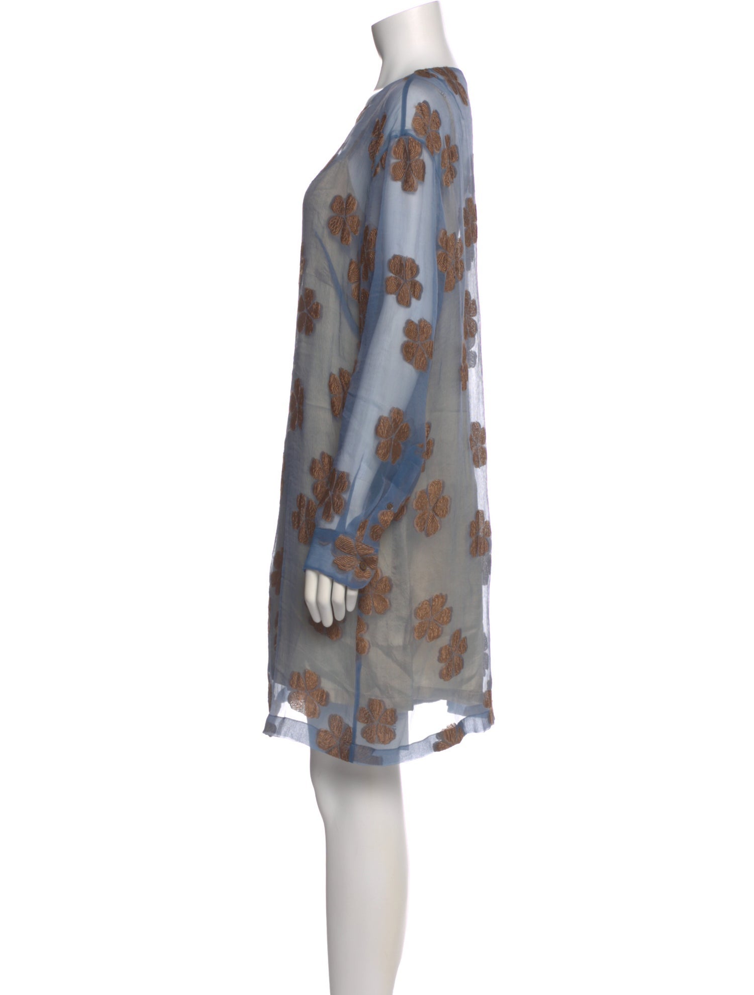 Dries Van Noten Floral Print Mini Dress