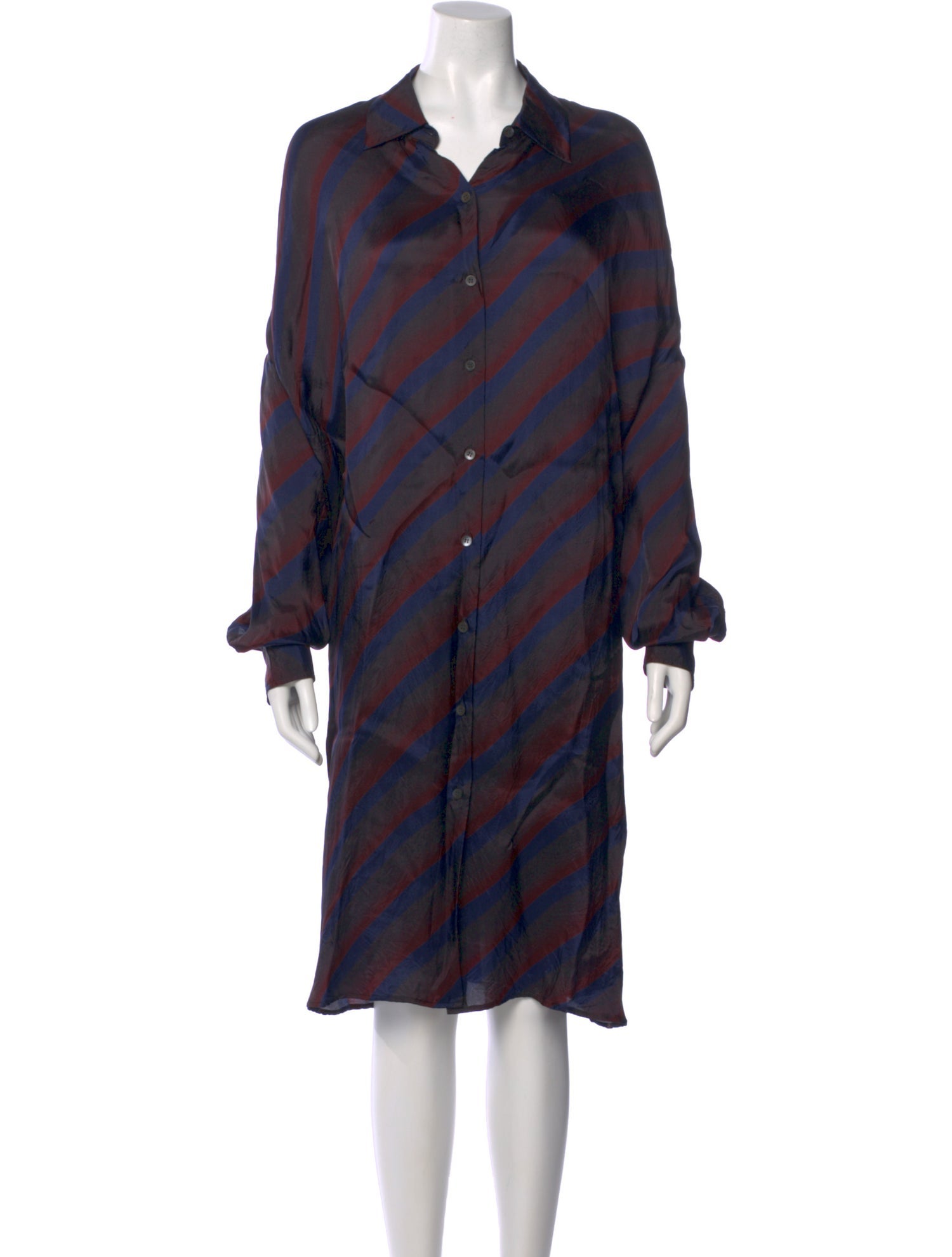 Dries Van Noten Striped Midi Length Dress