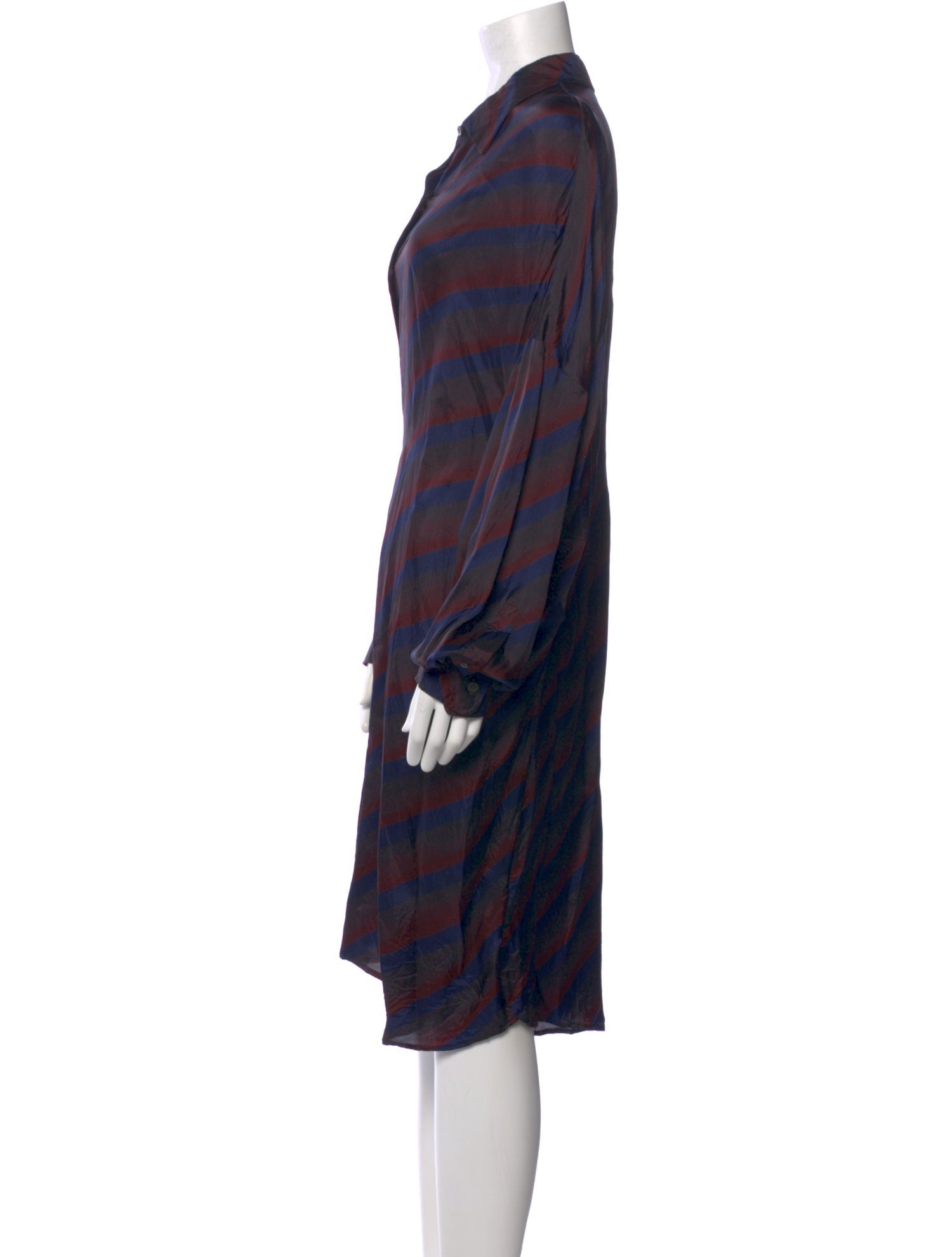 Dries Van Noten Striped Midi Length Dress