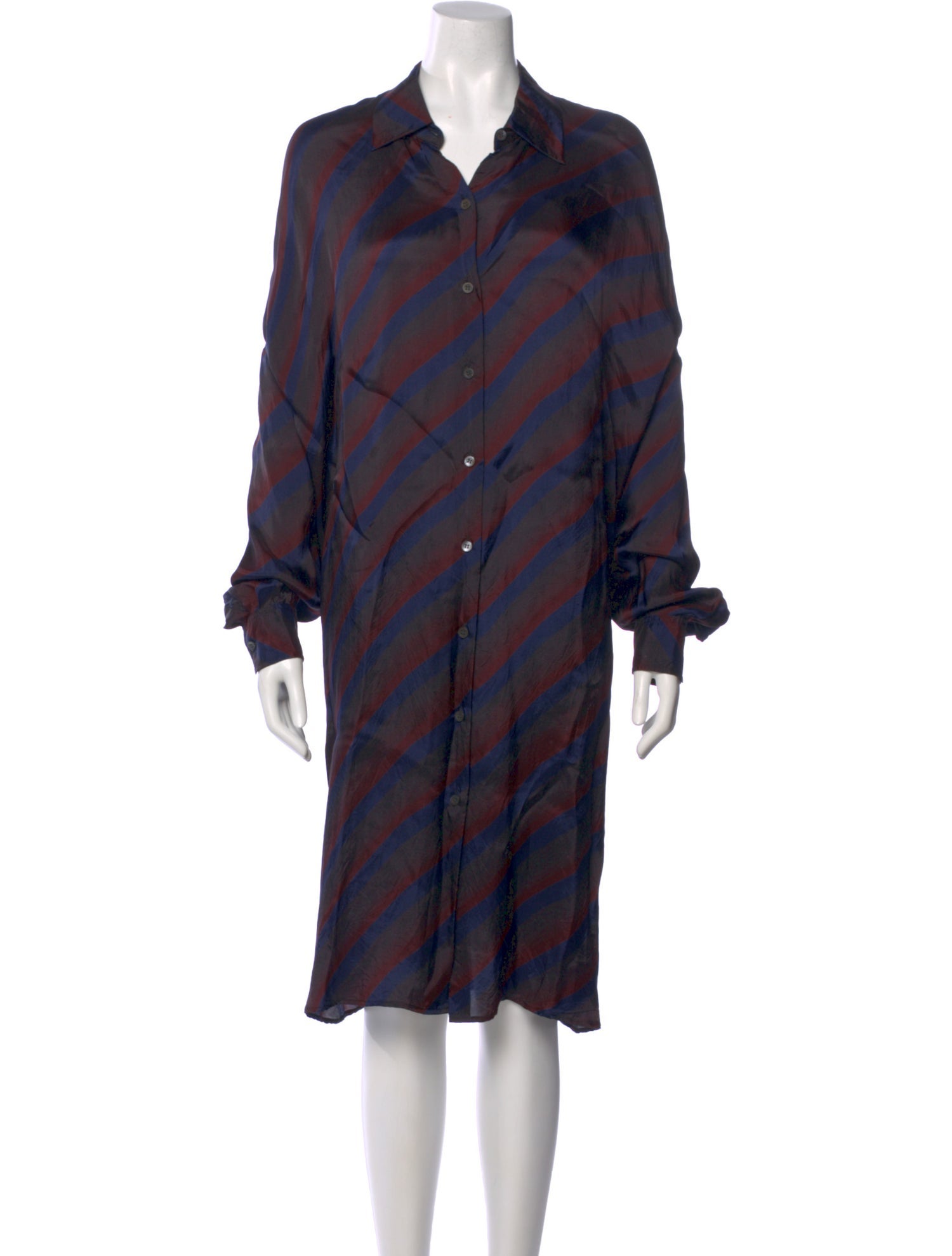 Dries Van Noten Striped Midi Length Dress