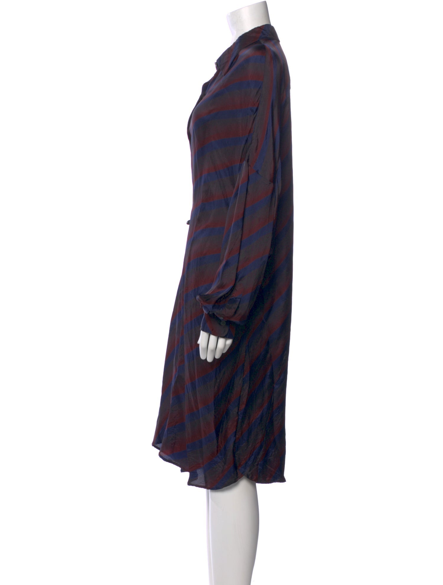 Dries Van Noten Striped Midi Length Dress
