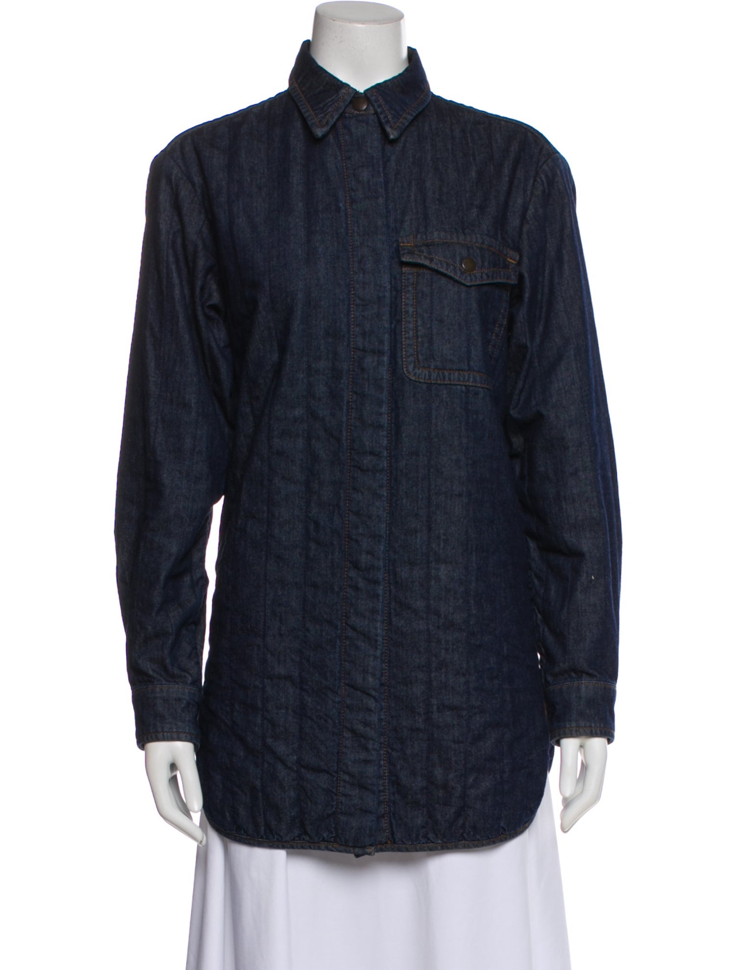 Dries Van Noten Plaid Print Denim Jacket