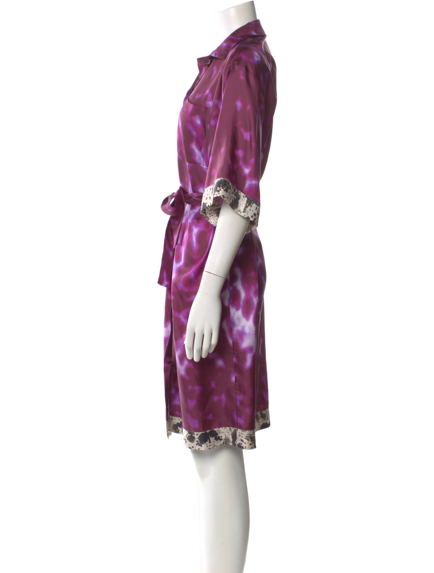 Dries Van Noten Silk Knee-Length Dress