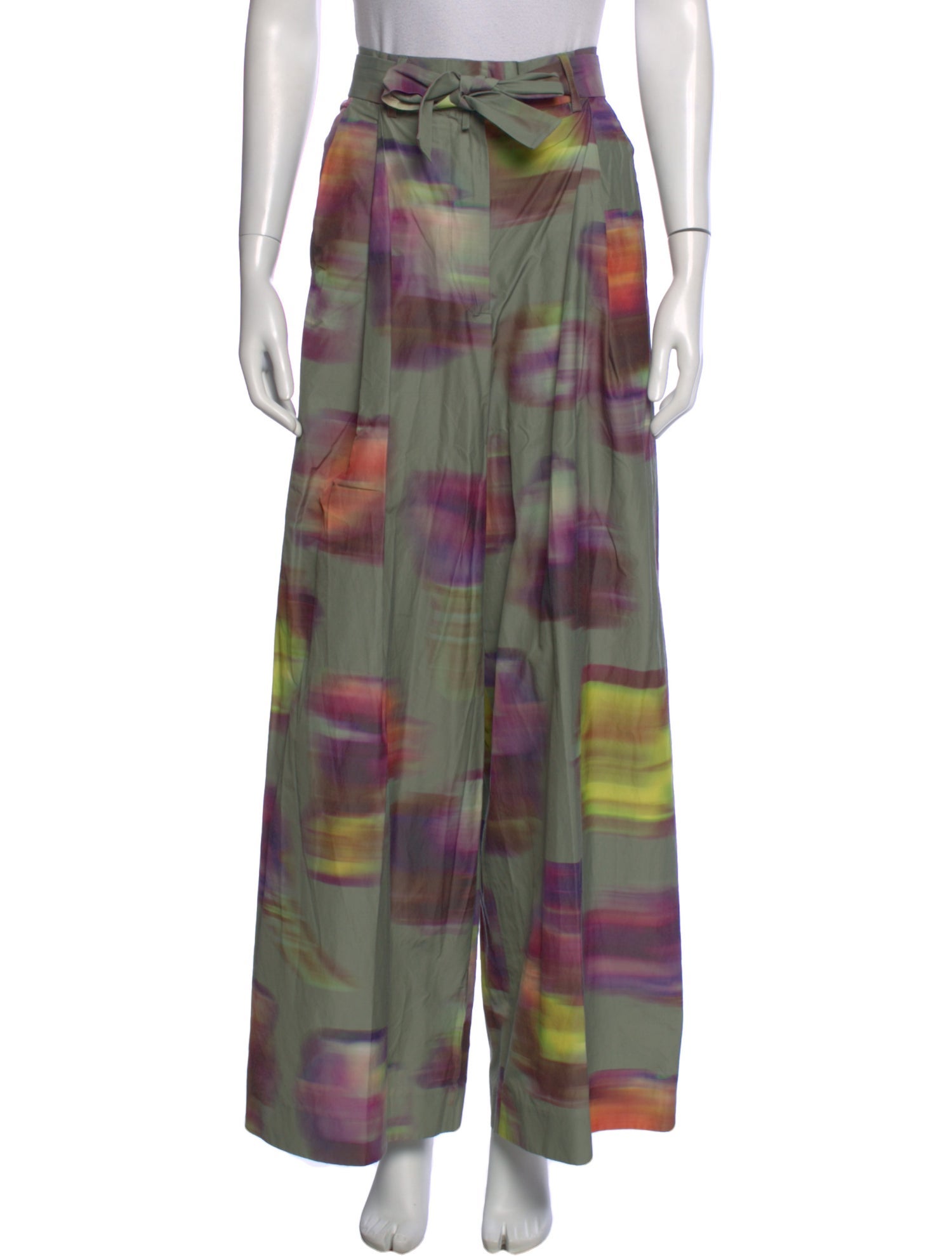 Dries Van Noten Printed Wide Leg Pants