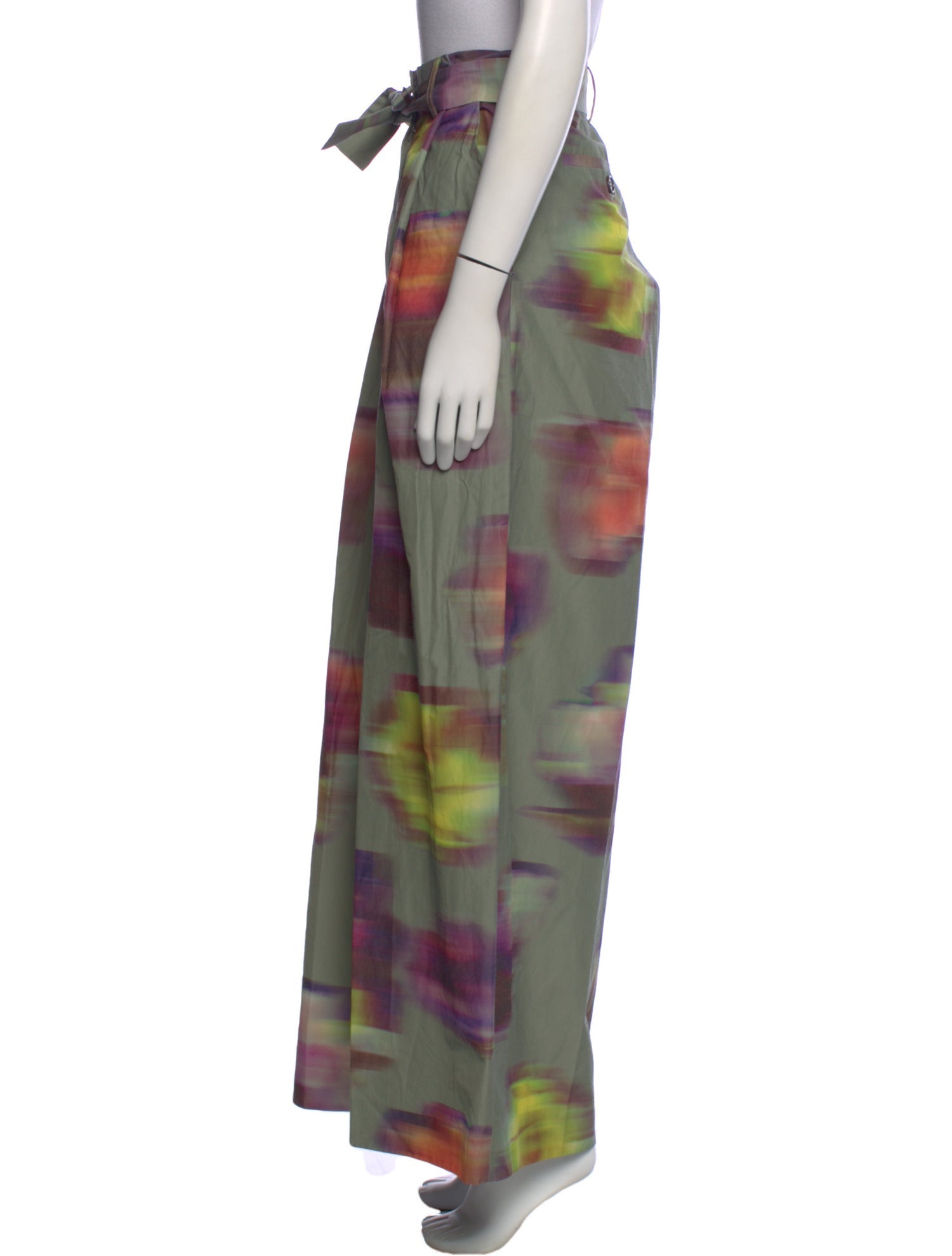 Dries Van Noten Printed Wide Leg Pants