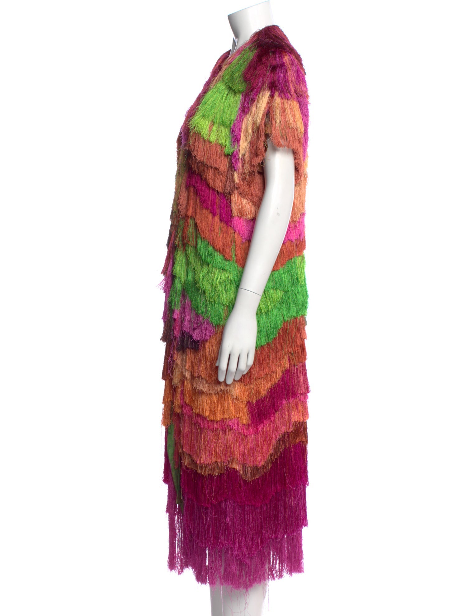 Dries Van Noten Tie-Dye Print Long Dress