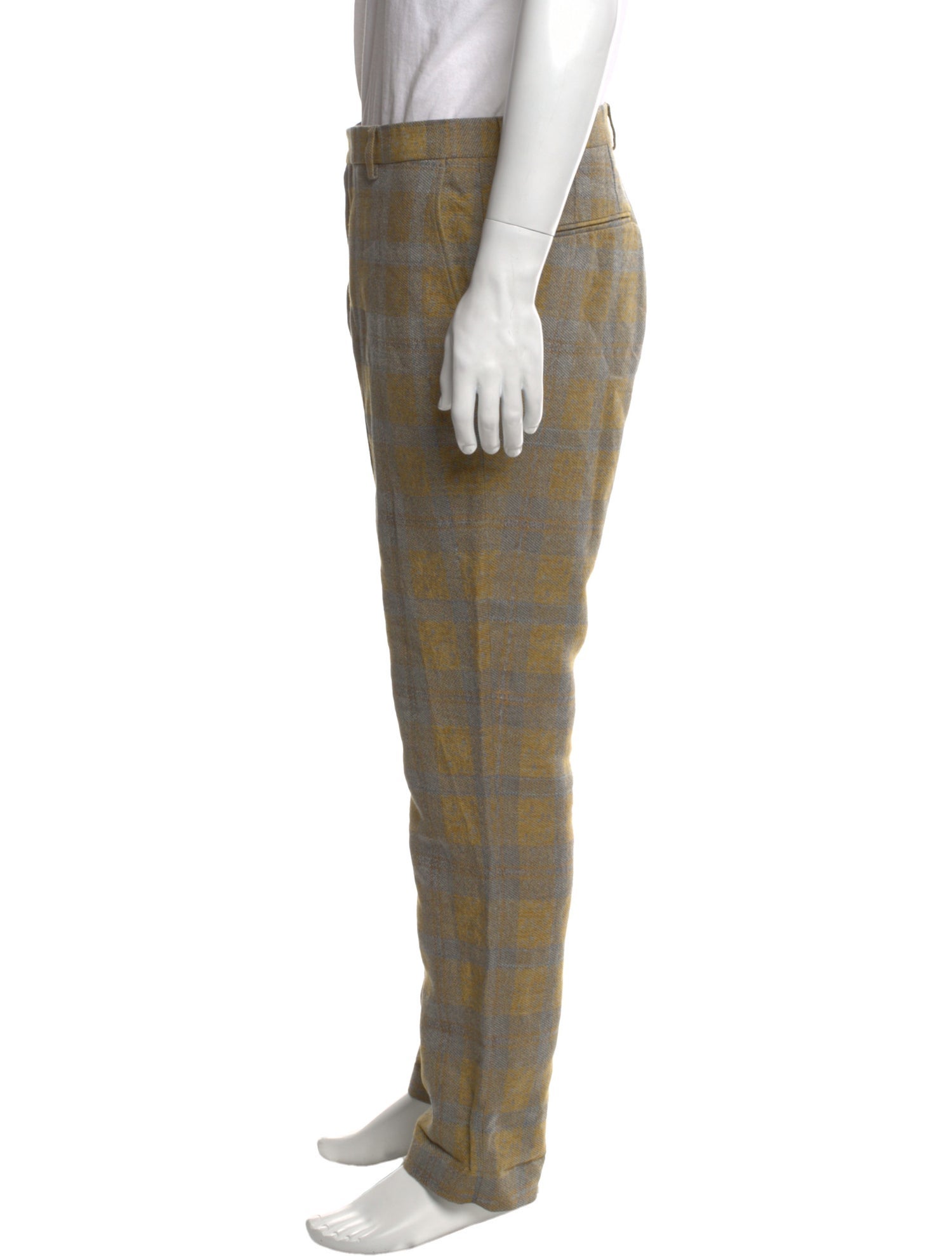 Dries Van Noten Plaid Print Pants