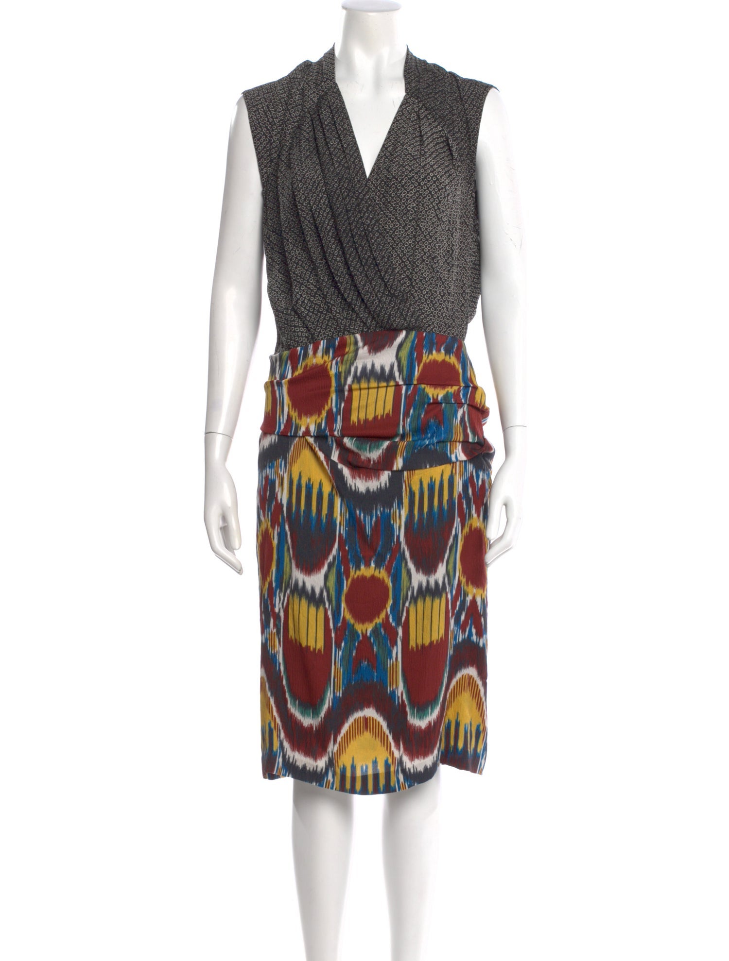 Dries Van Noten Silk Midi Length Dress