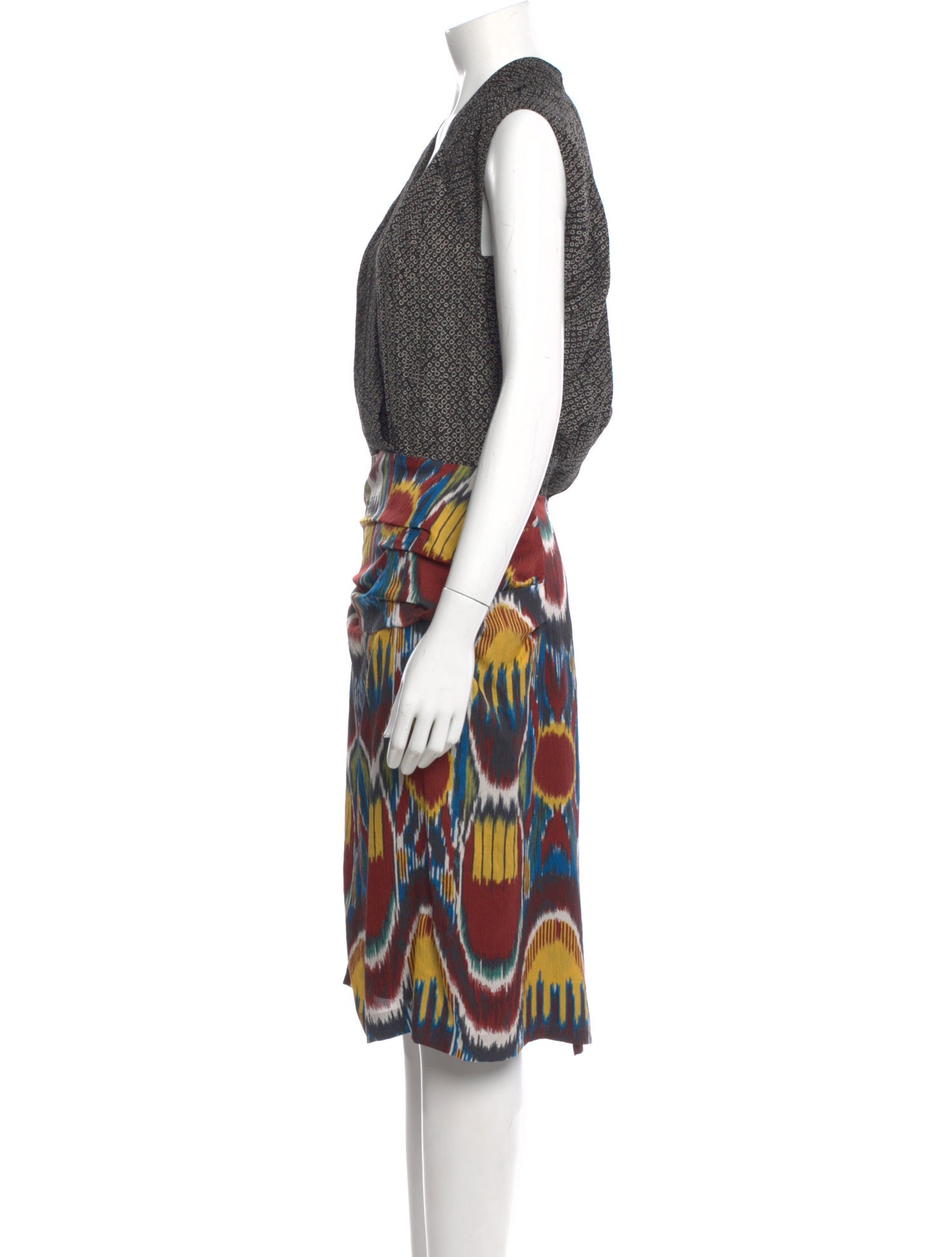 Dries Van Noten Silk Midi Length Dress