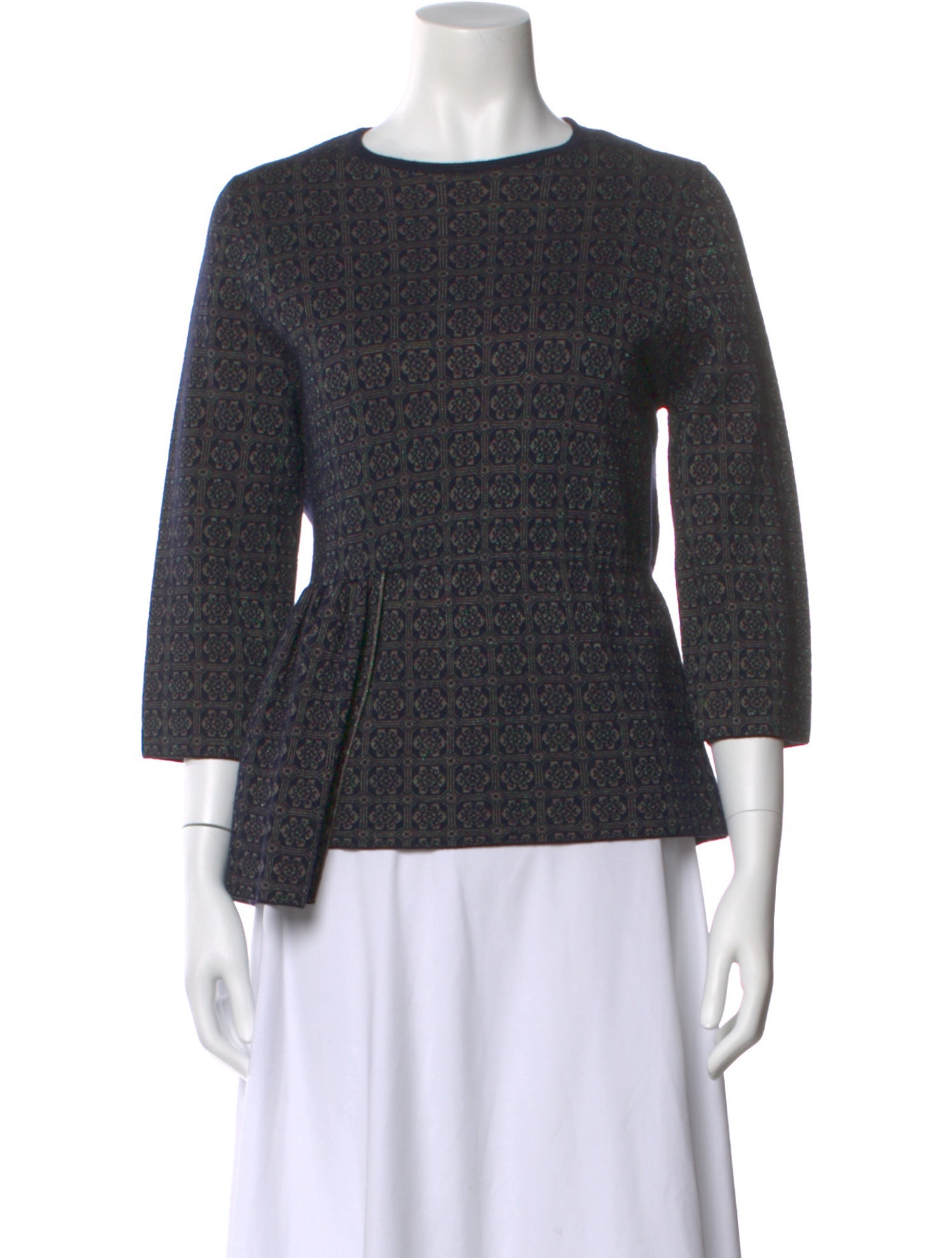 Dries Van Noten Merino Wool Crew Neck Sweater