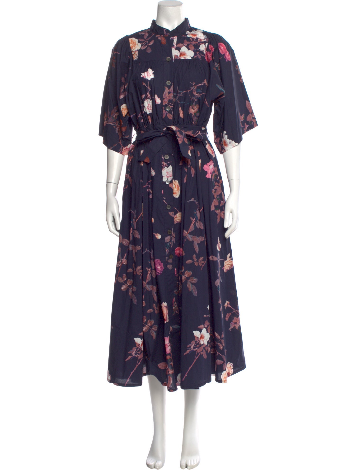 Dries Van Noten Floral Print Long Dress