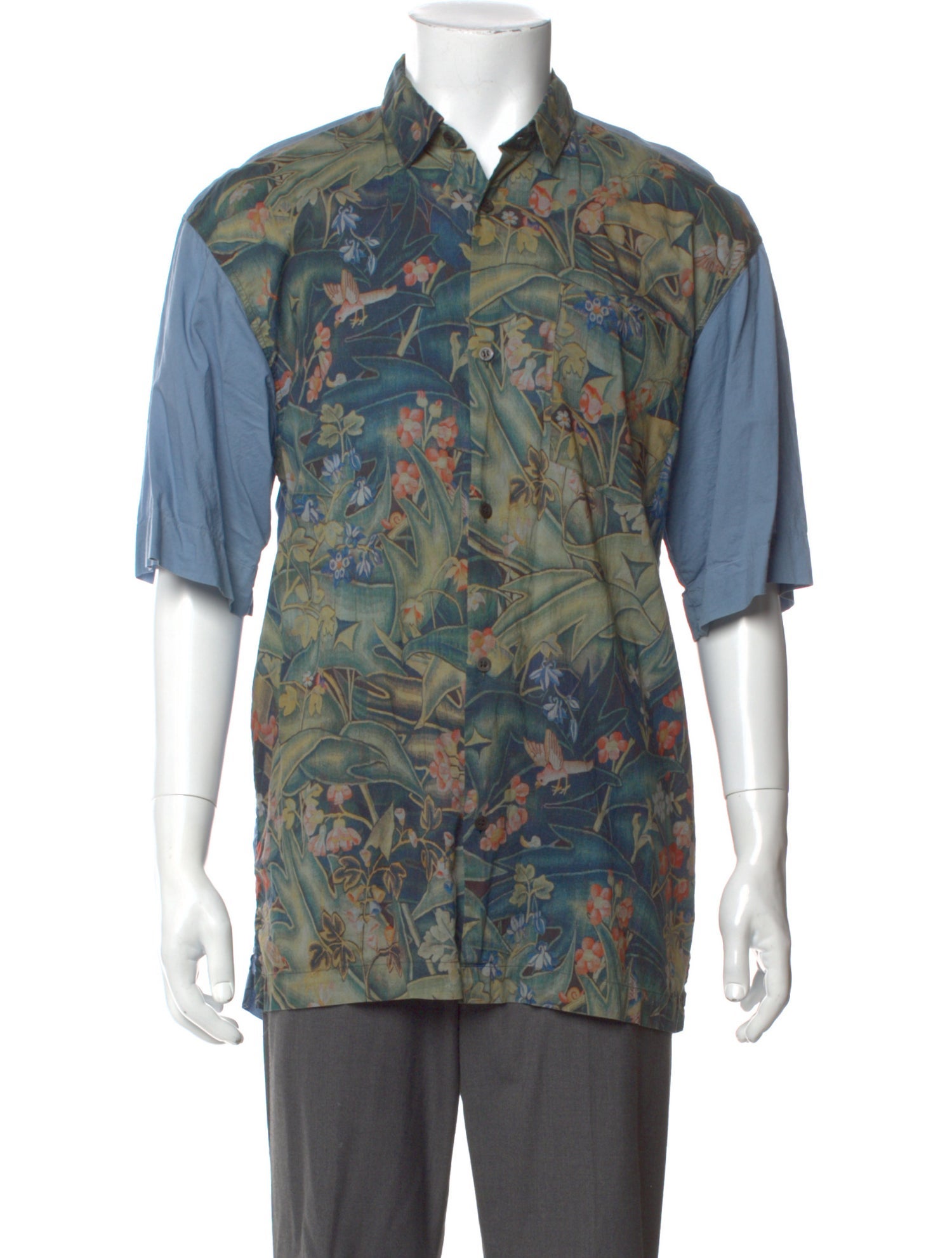 Dries Van Noten Printed Short Sleeve Shirt