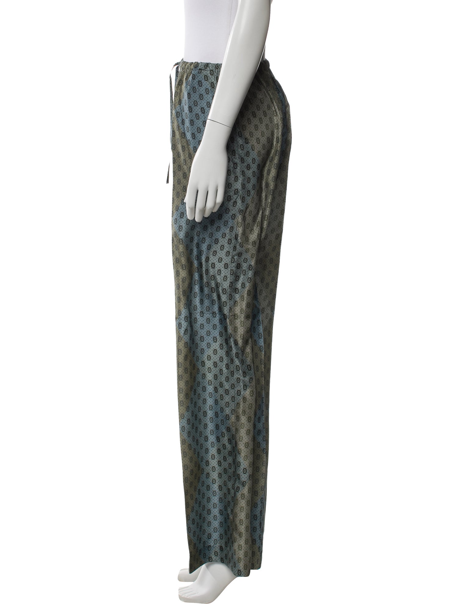 Dries Van Noten Silk Printed Pajamas