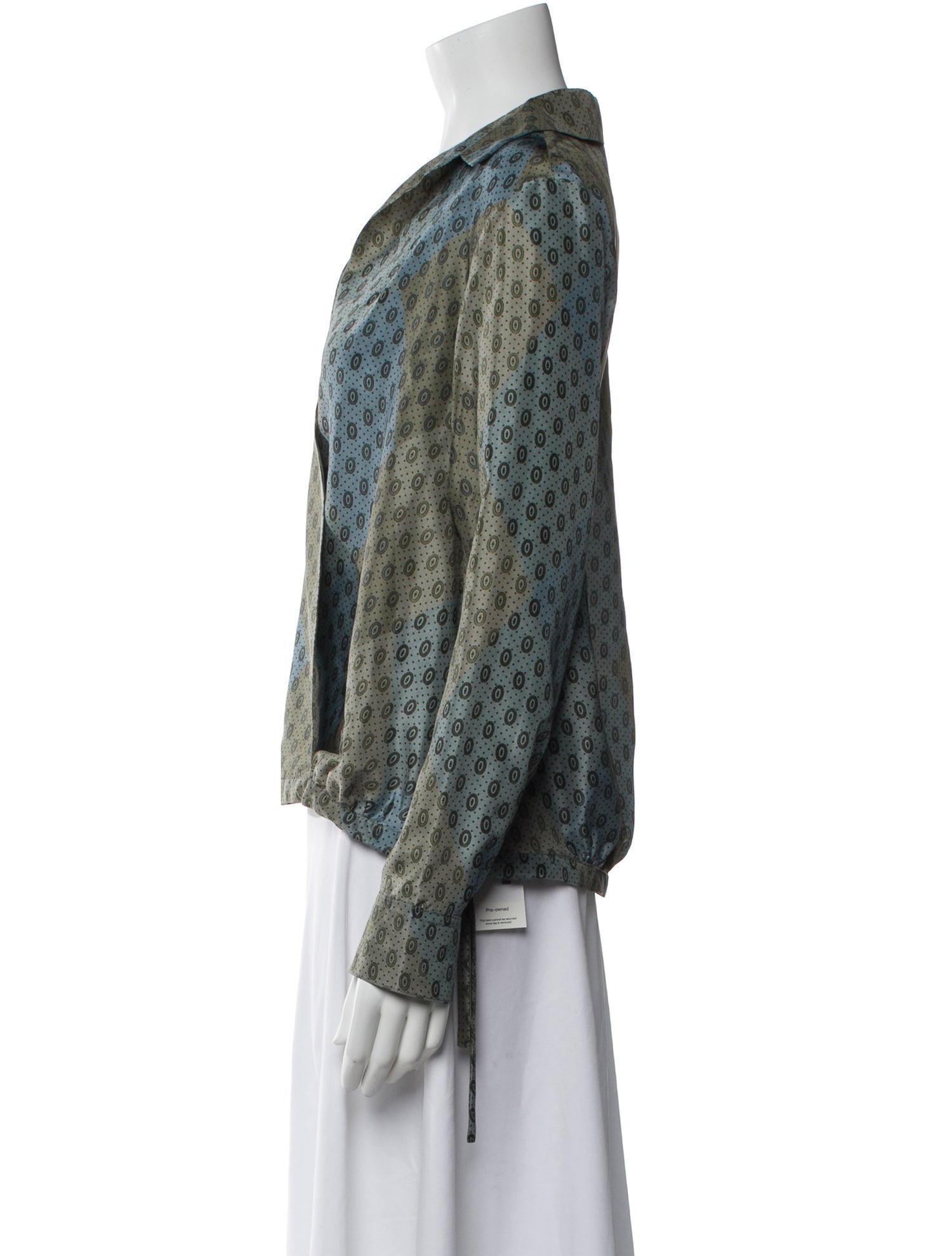 Dries Van Noten Silk Patterned Blouse