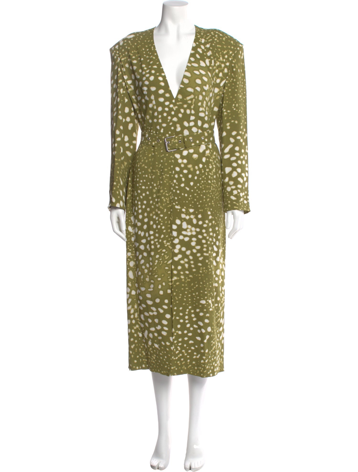 Dries Van Noten Polka Dot Print Long Dress
