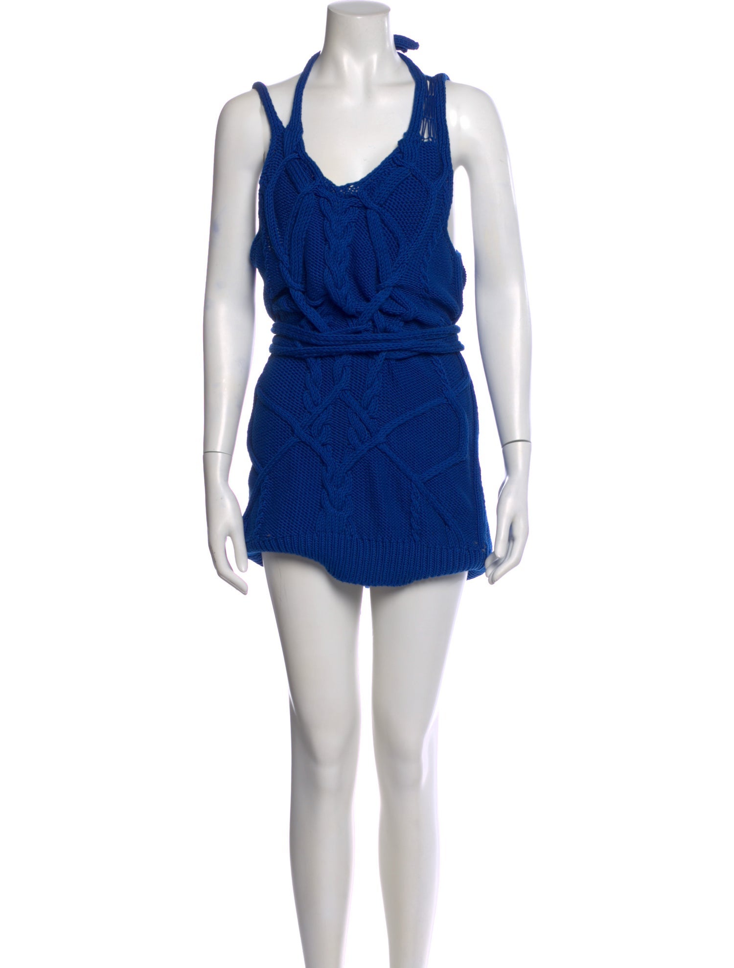 dries van noten blue dress Oversized mini dress - Spring-Summer Women main image 1