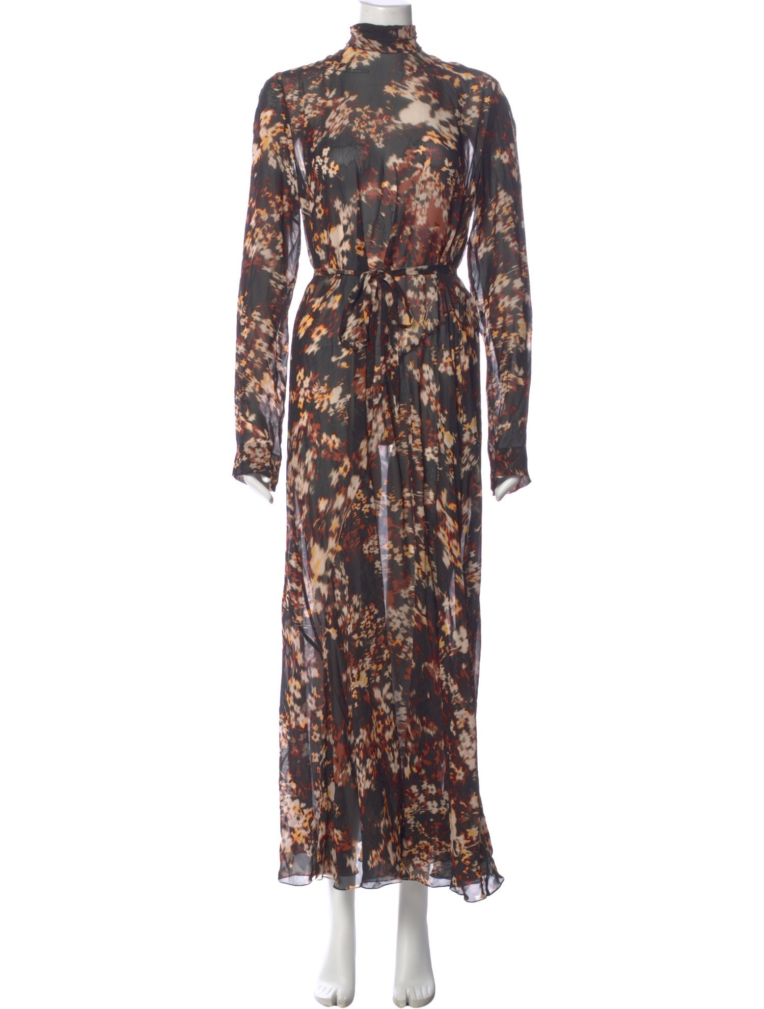 Dries Van Noten Floral Print Long Dress