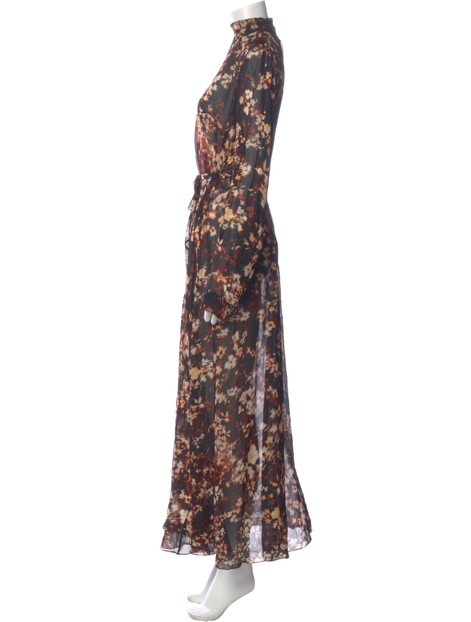 Dries Van Noten Floral Print Long Dress