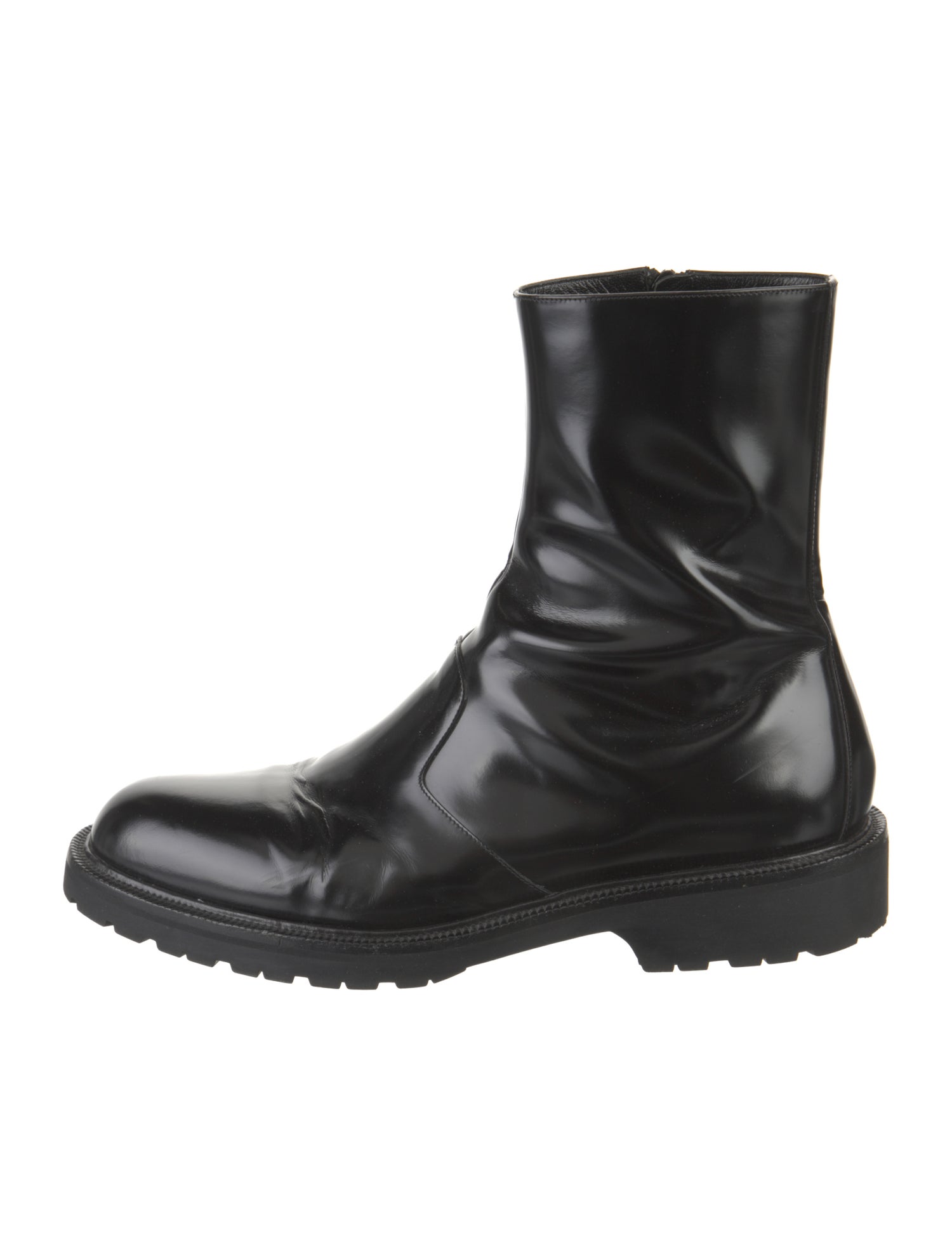 Dries Van Noten Patent Leather Boots