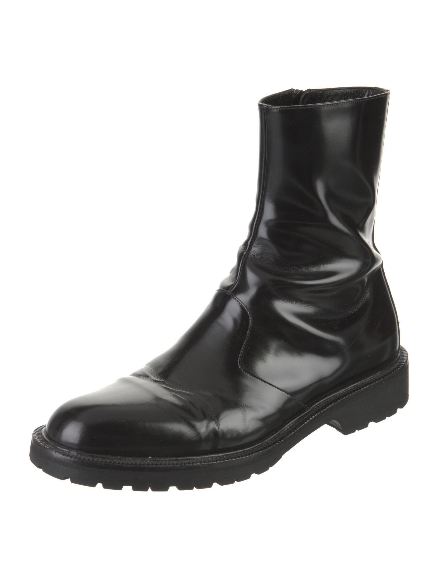 Dries Van Noten Patent Leather Boots